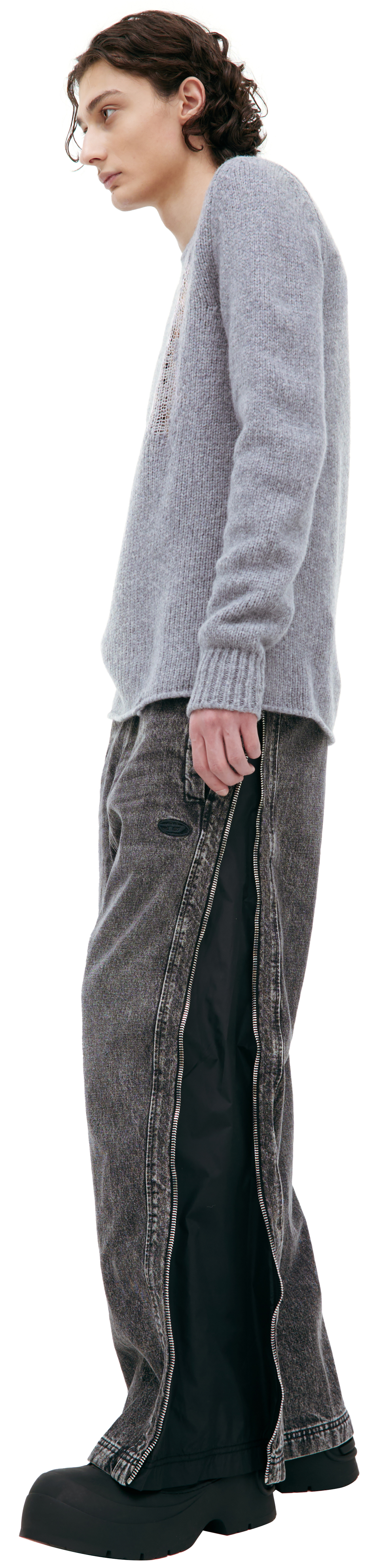 Diesel Рваный свитер из шерсти