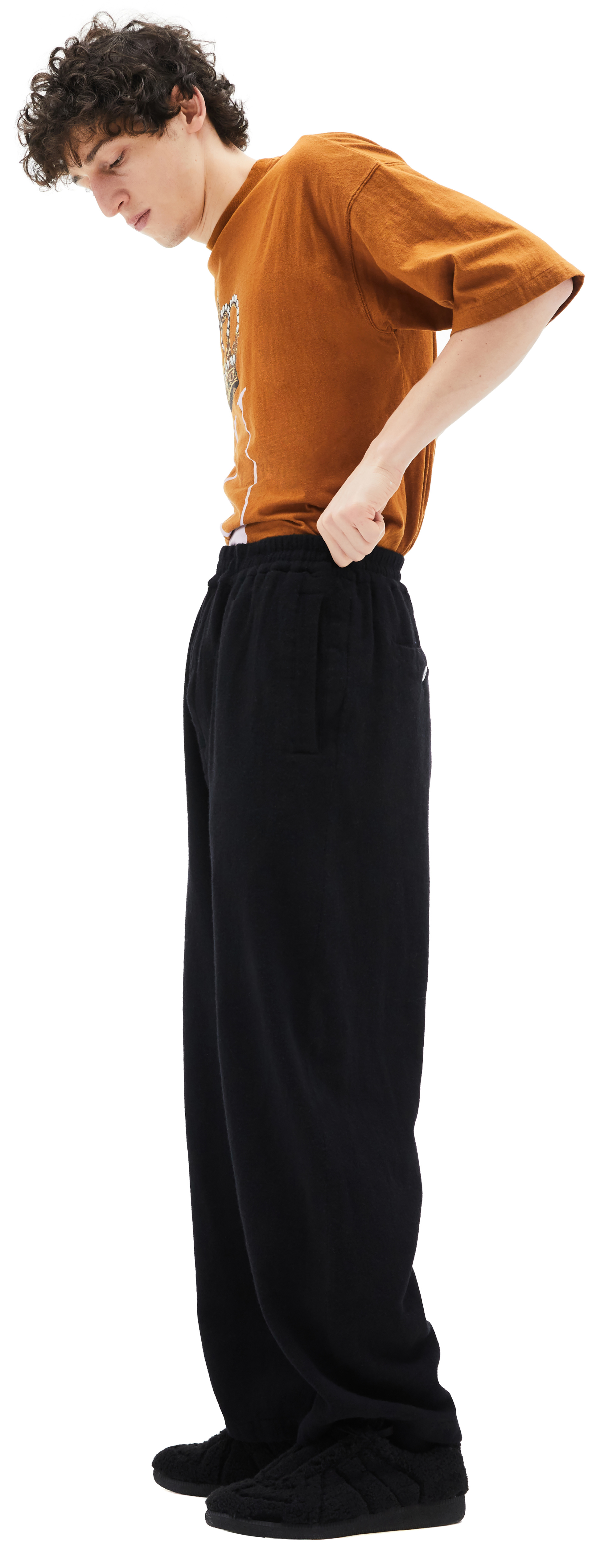 Undercover Черные Шерстяные Штаны