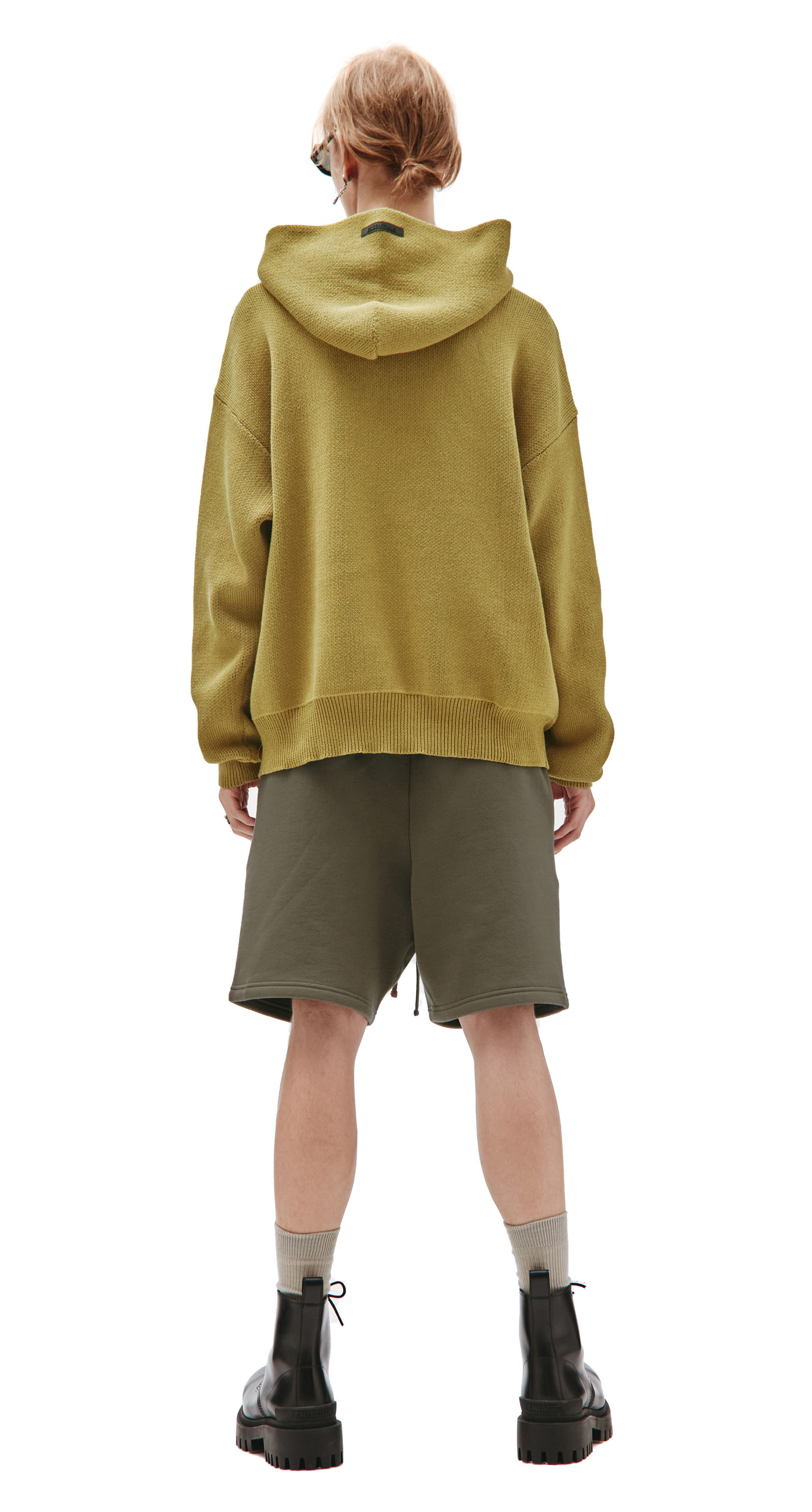 Fear of God Essentials Вязаное худи с логотипом