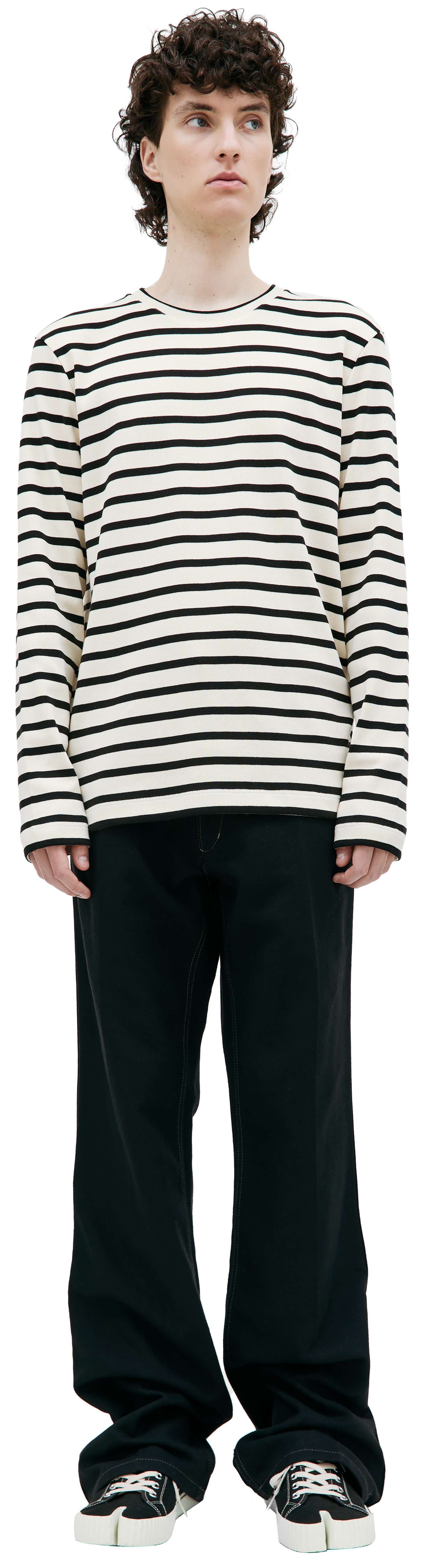 Jil Sander Базовый лонгслив в полоску