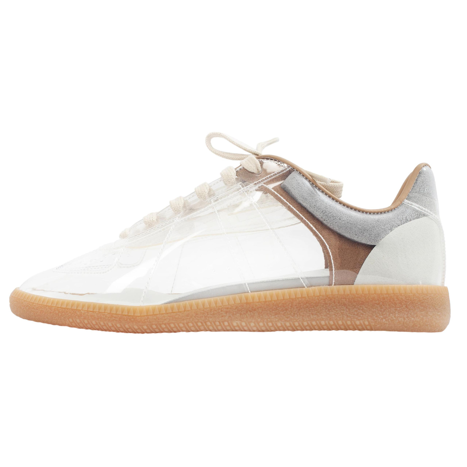 Maison Margiela Прозрачные кеды Replica с серым задником