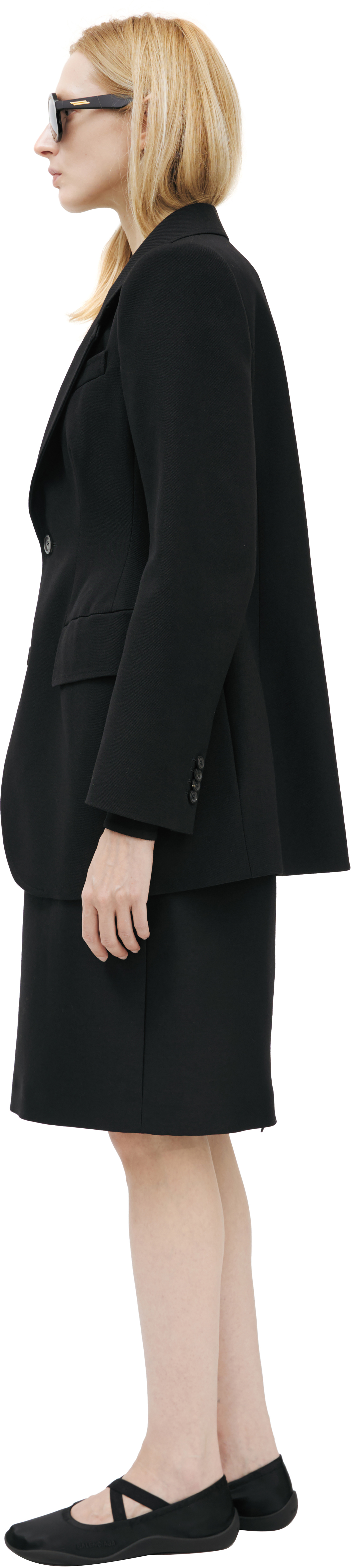 Balenciaga Однобортный жакет из шерсти