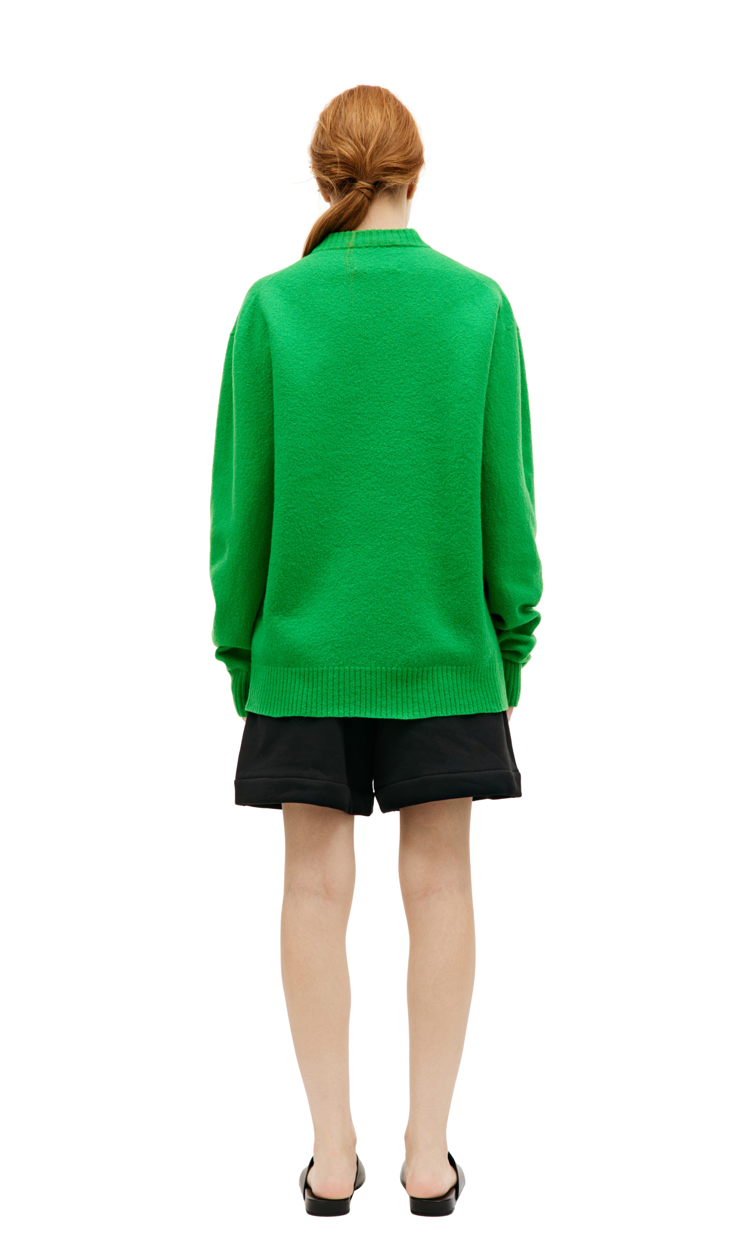 Jil Sander Шерстяной свитер с разрезами