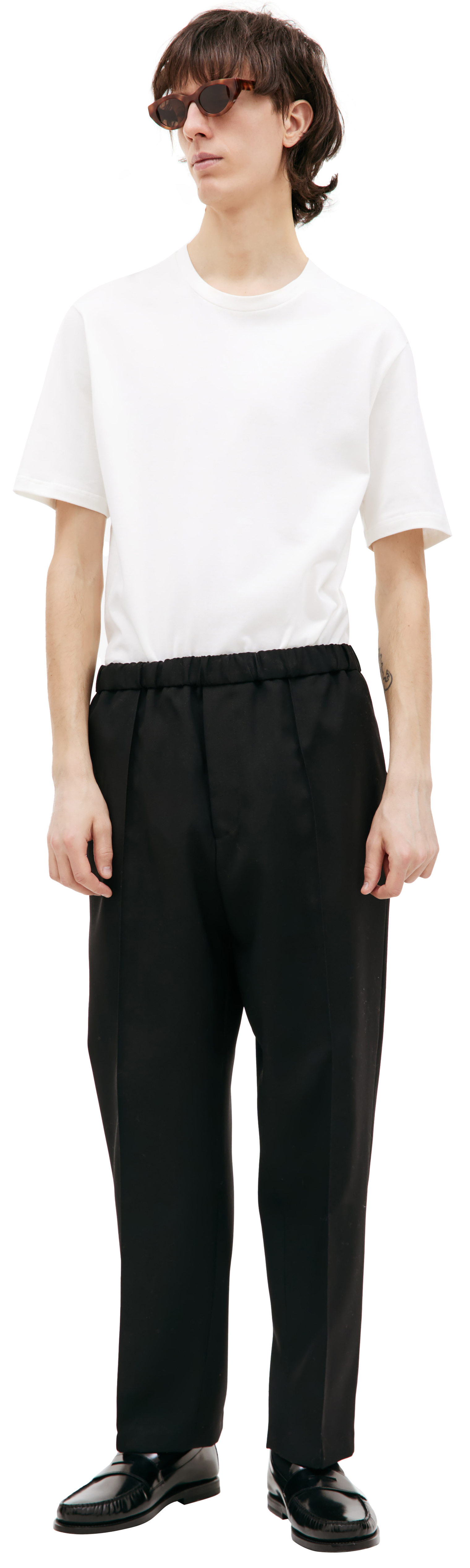 Jil Sander Шерстяные брюки со стрелками