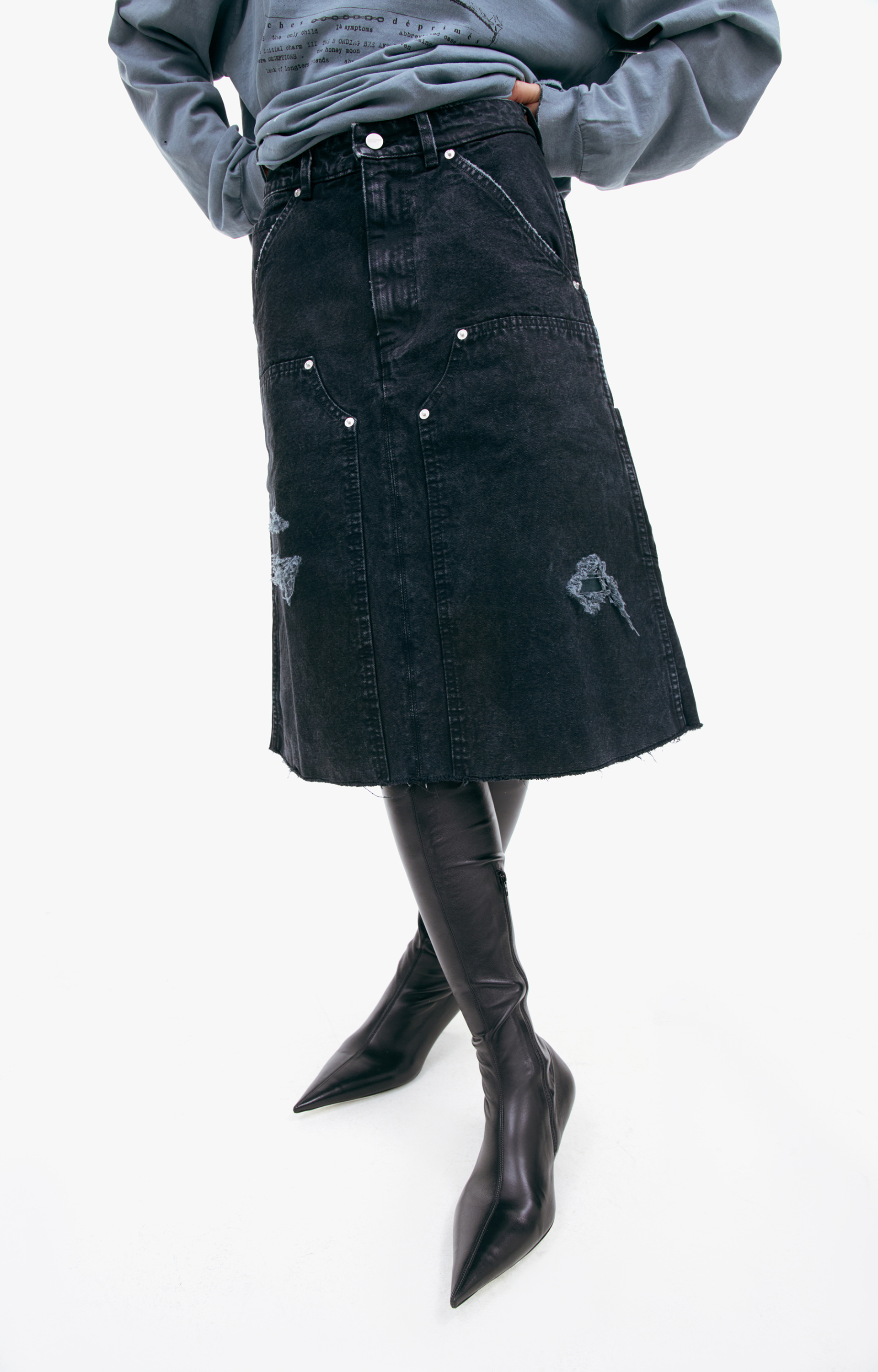 Enfants Riches Déprimés Джинсовая юбка