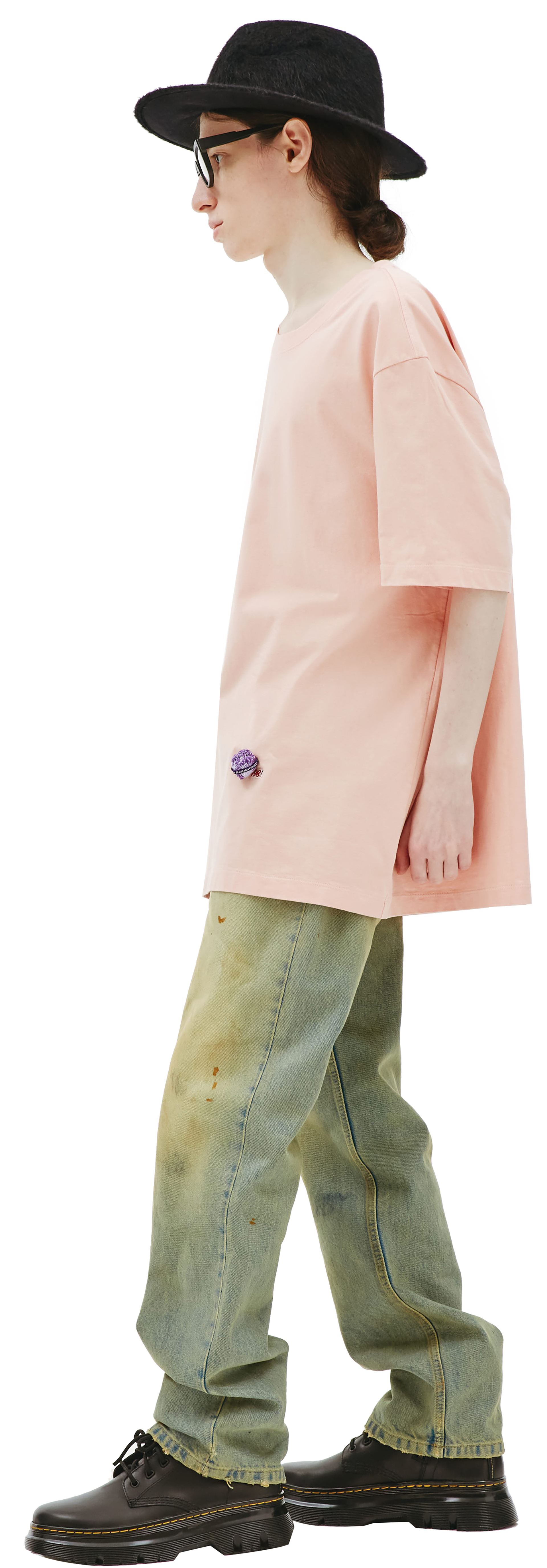 Doublet Футболка из хлопка с нашивкой