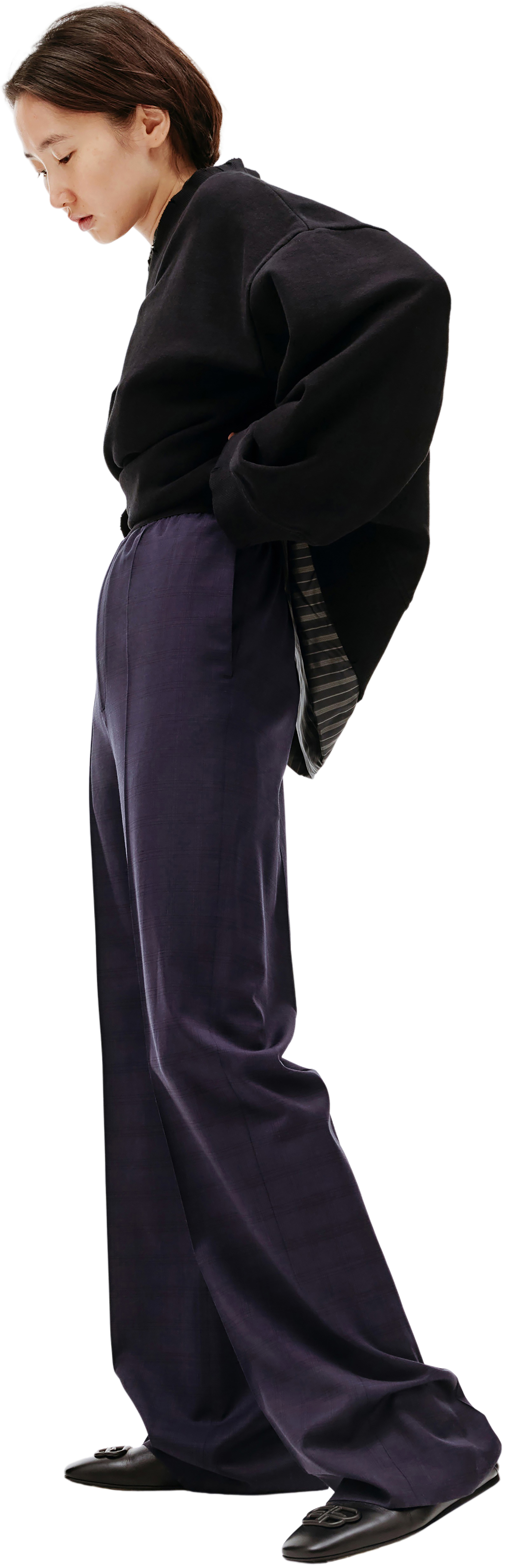 Balenciaga Брюки в клетку на резинке