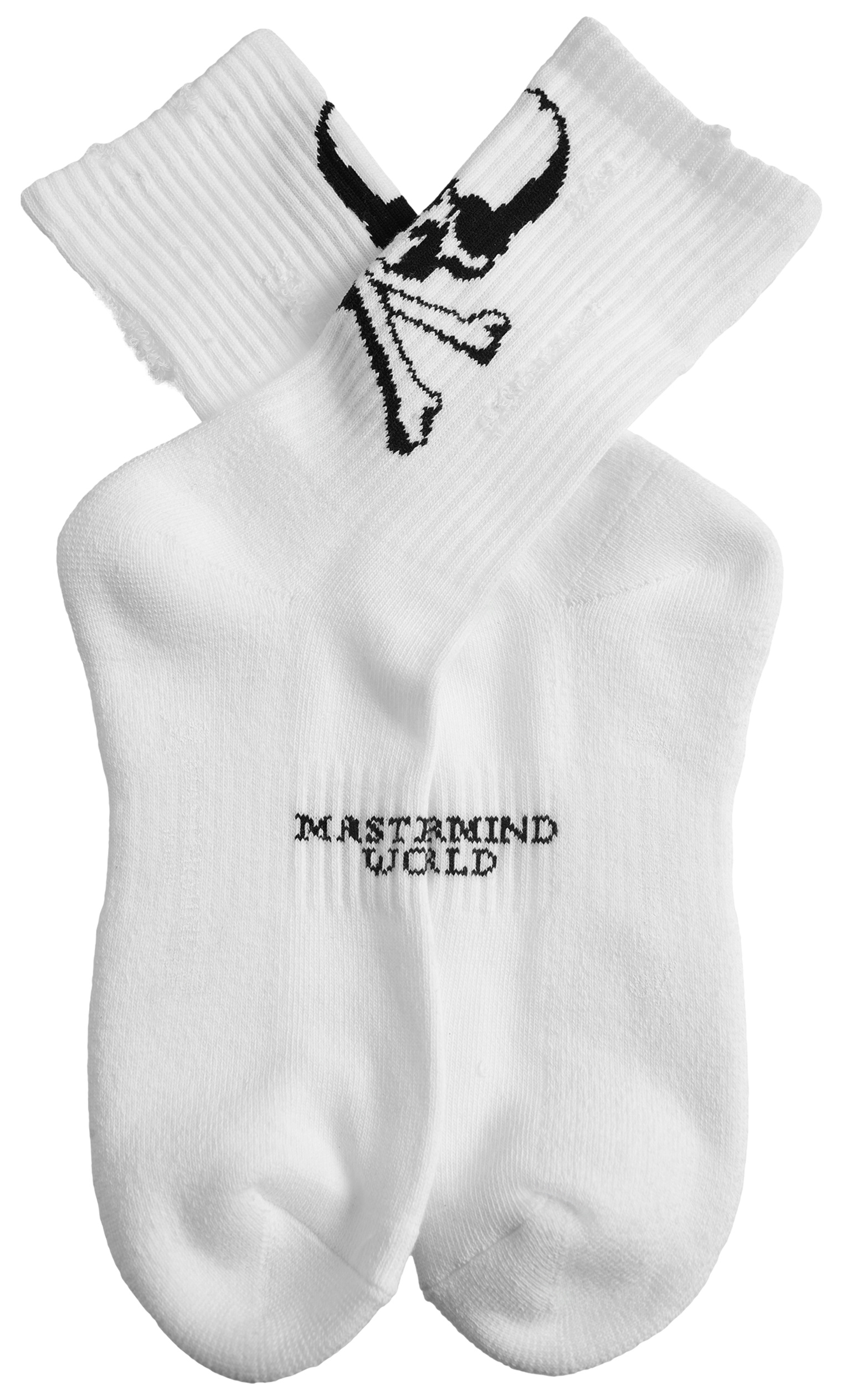 Mastermind WORLD Белые носки с логотипом