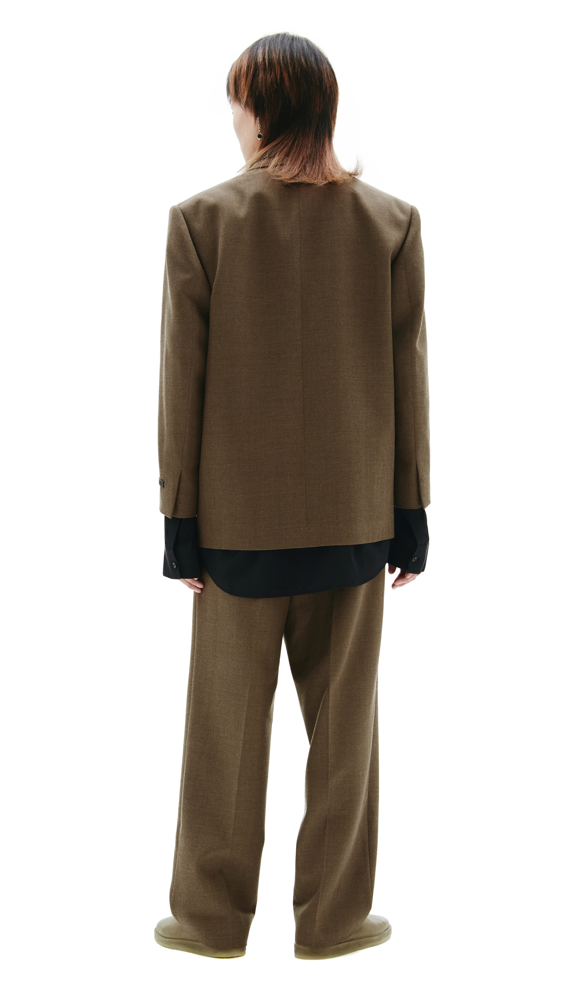 Fear of God Коричневый двубортный пиджак