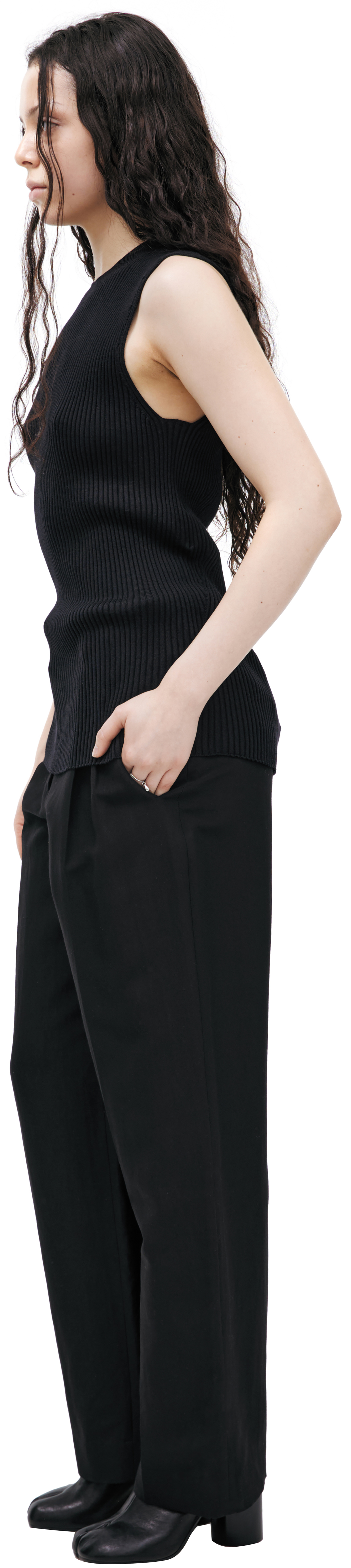 Jil Sander Удлиненный топ из шерсти