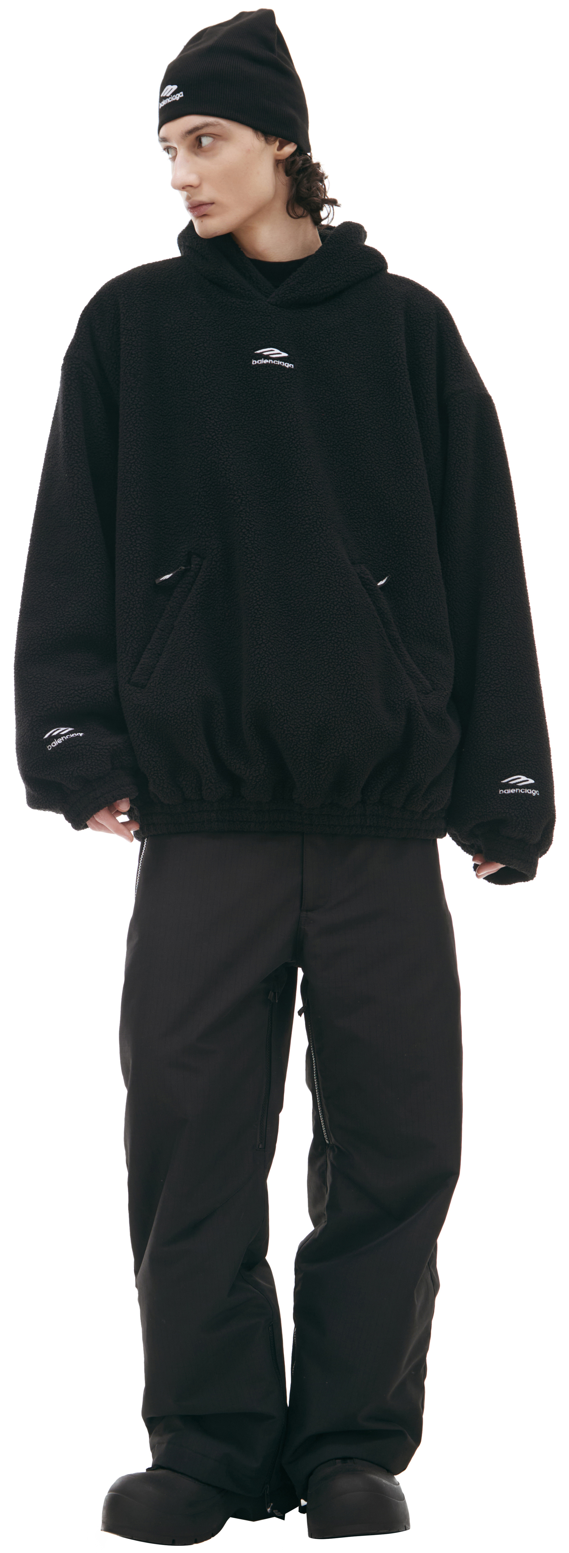 Balenciaga Худи с вышитым логотипом