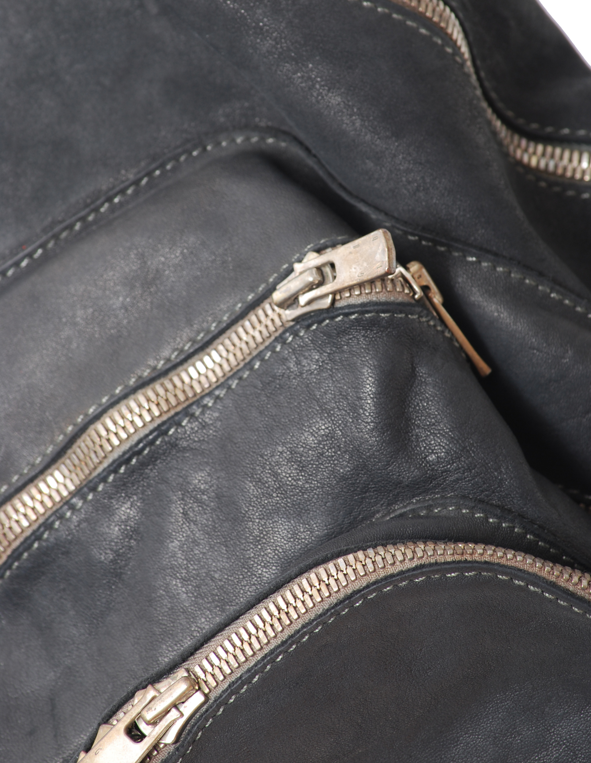 Guidi Объемный кожаный рюкзак