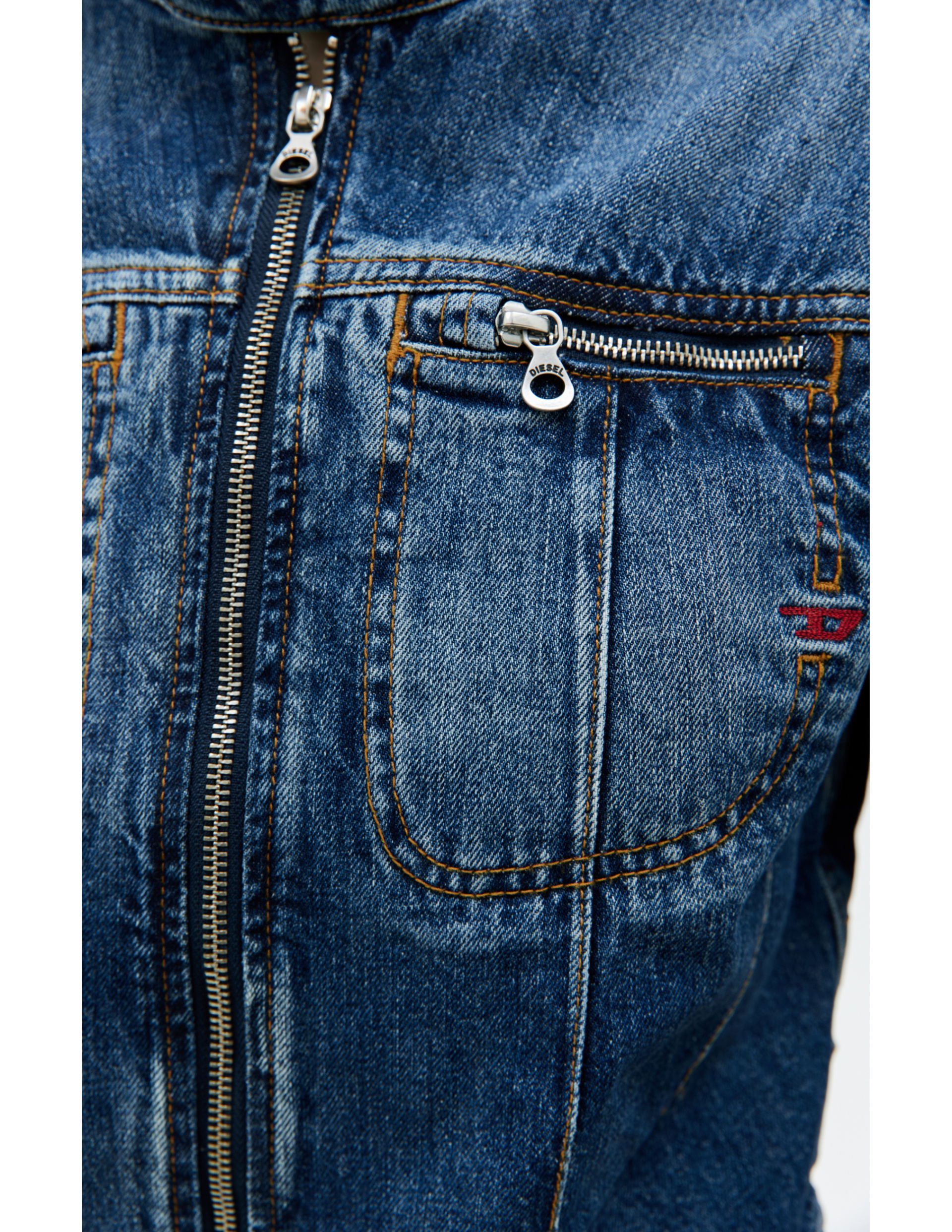 Diesel Джинсовая куртка на молнии