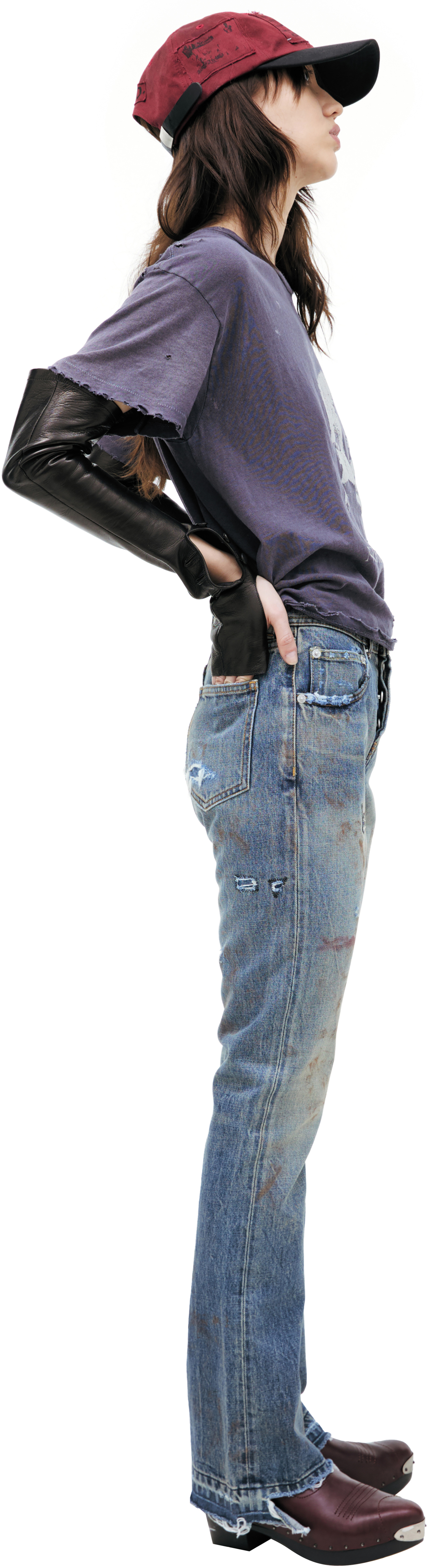 Enfants Riches Déprimés Джинсы с потертостями