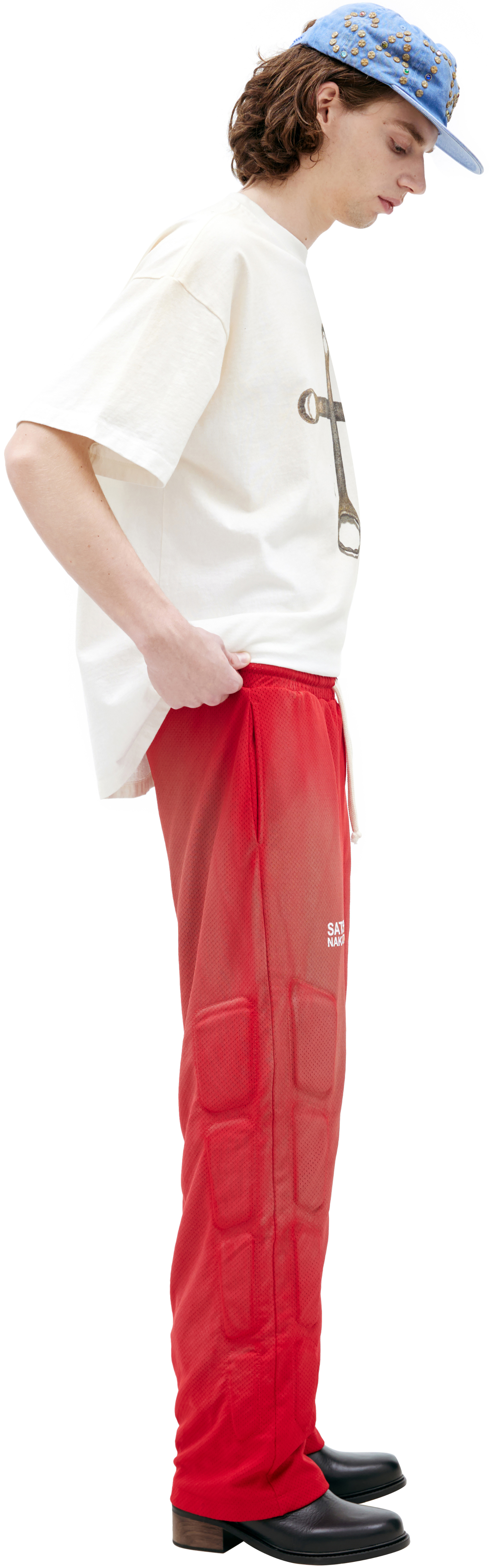 Satoshi Nakamoto Брюки с вышитым логотипом