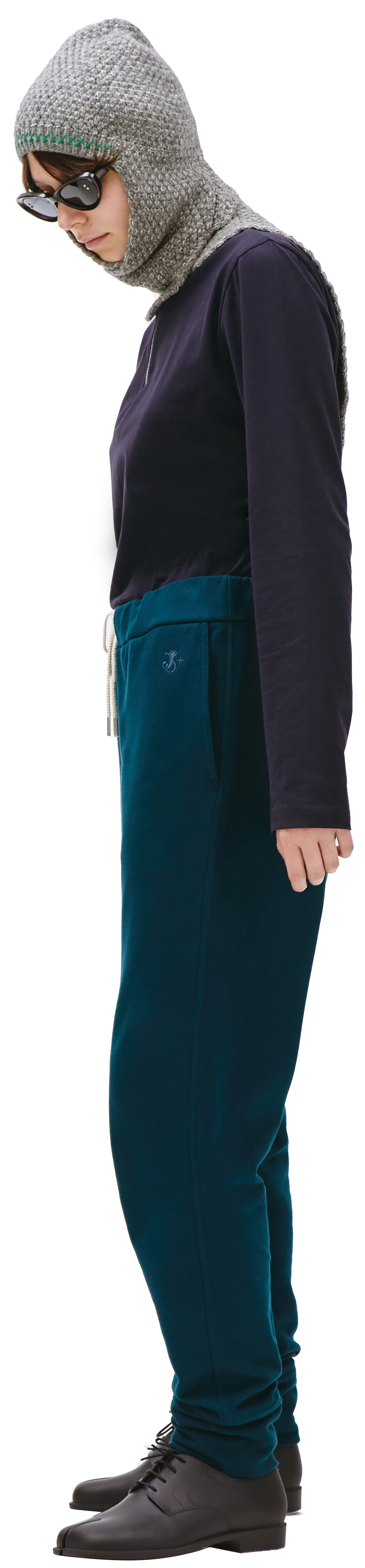 Jil Sander Брюки из хлопка с вышивкой J Plus