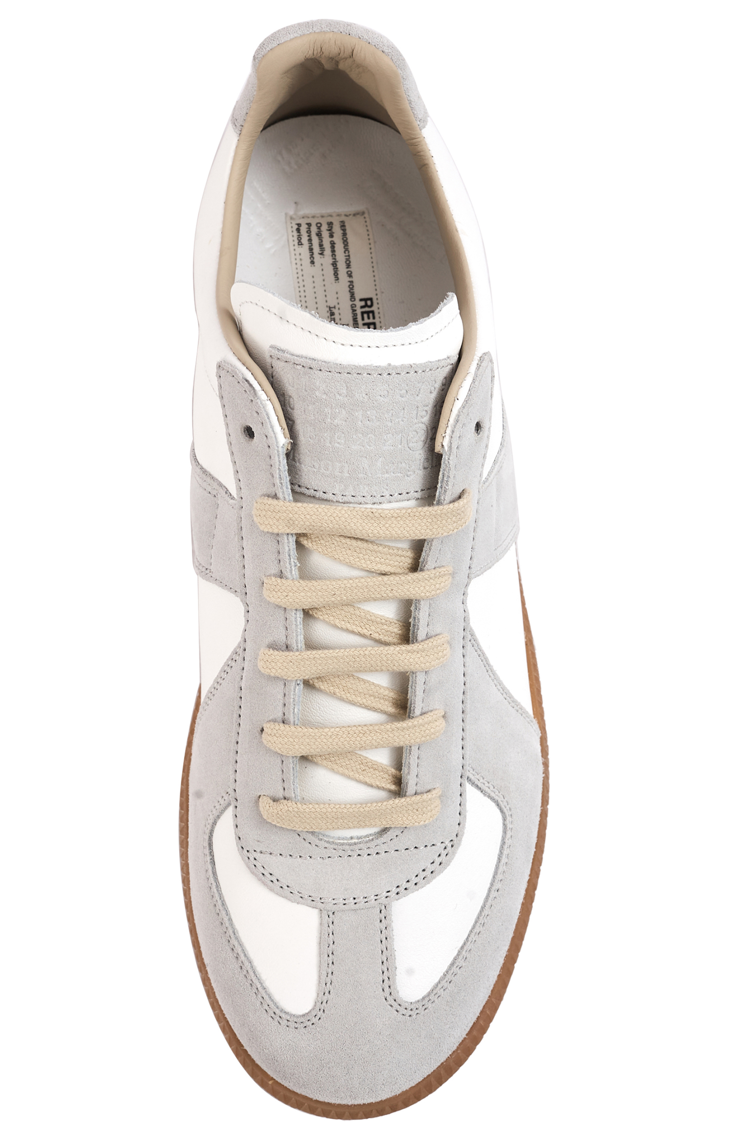 Maison Margiela Белые кроссовки из кожи