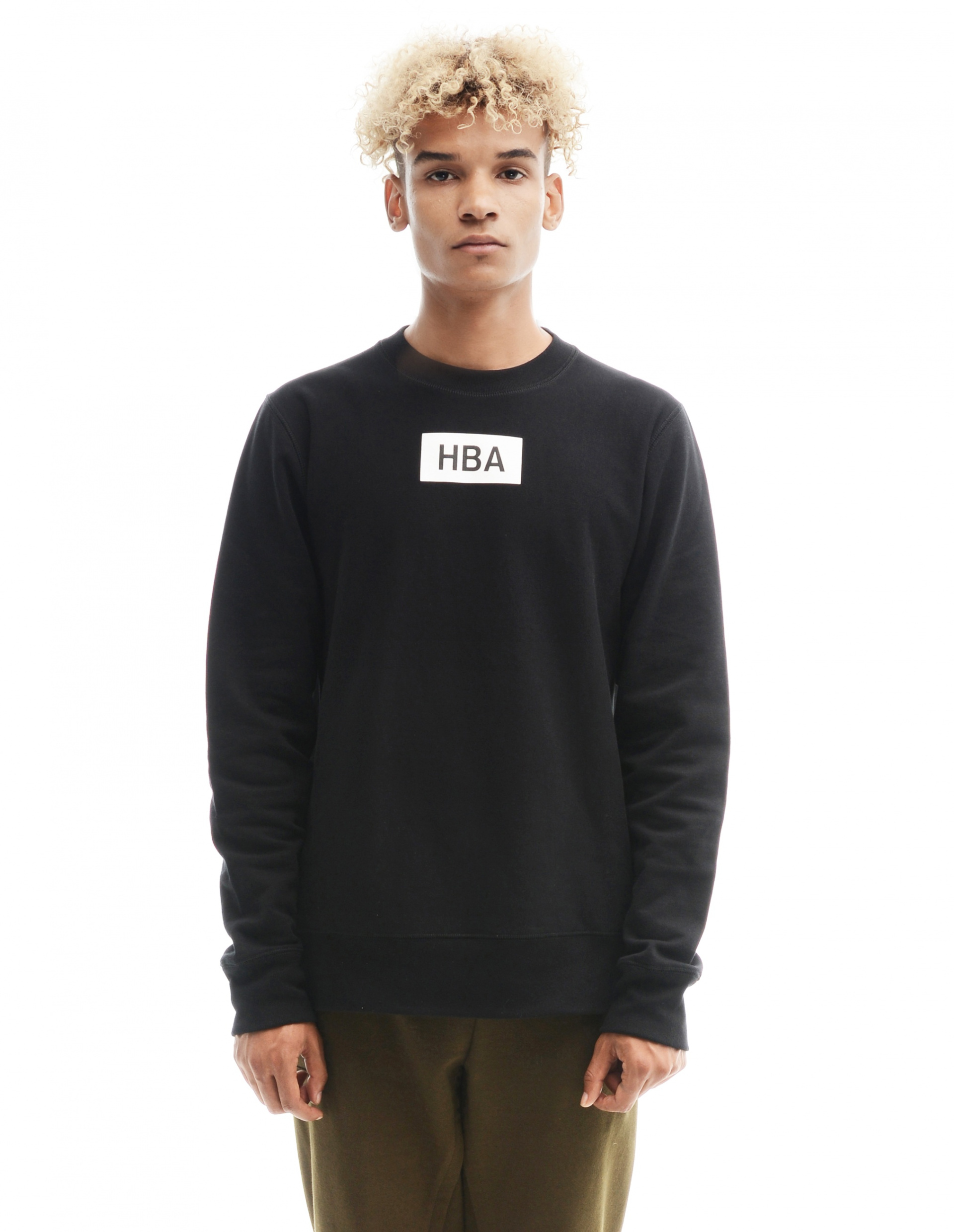 Hood By Air Хлопковая толстовка с принтом на спине