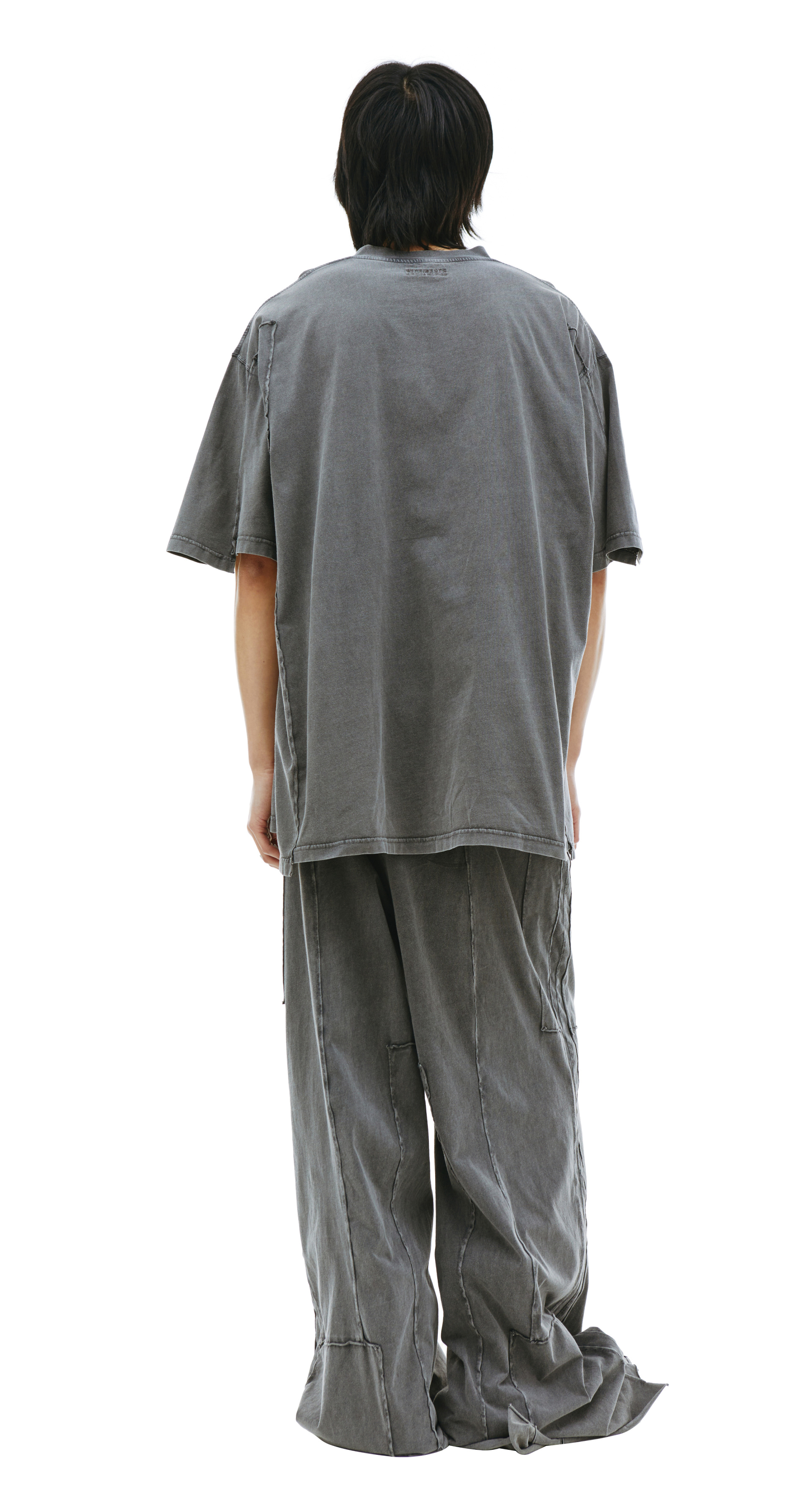 VETEMENTS Оверсайз футболка с выстиранным эффектом