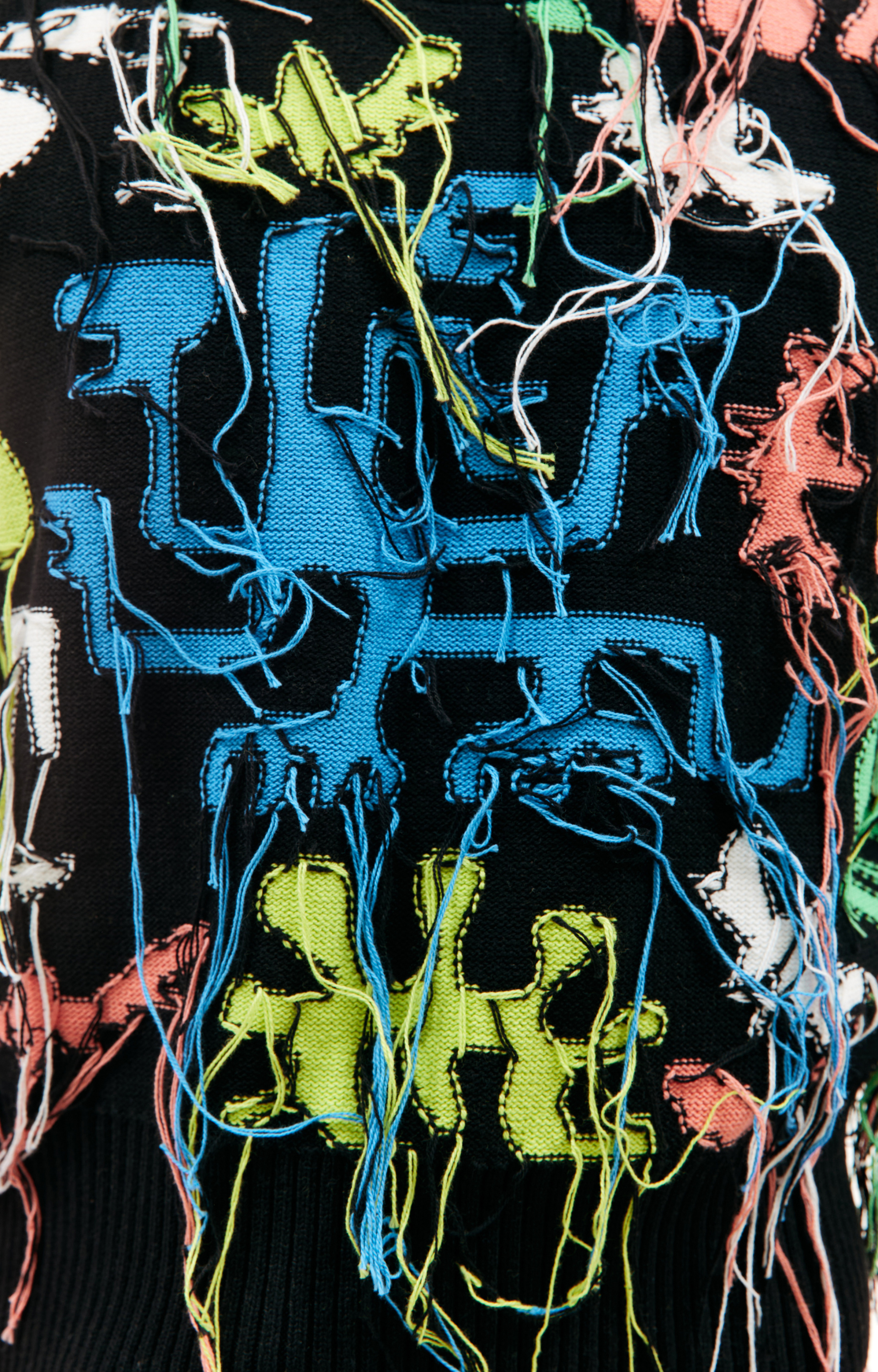 CHARLES JEFFREY LOVERBOY Вязаный кардиган с вышивкой интарсия