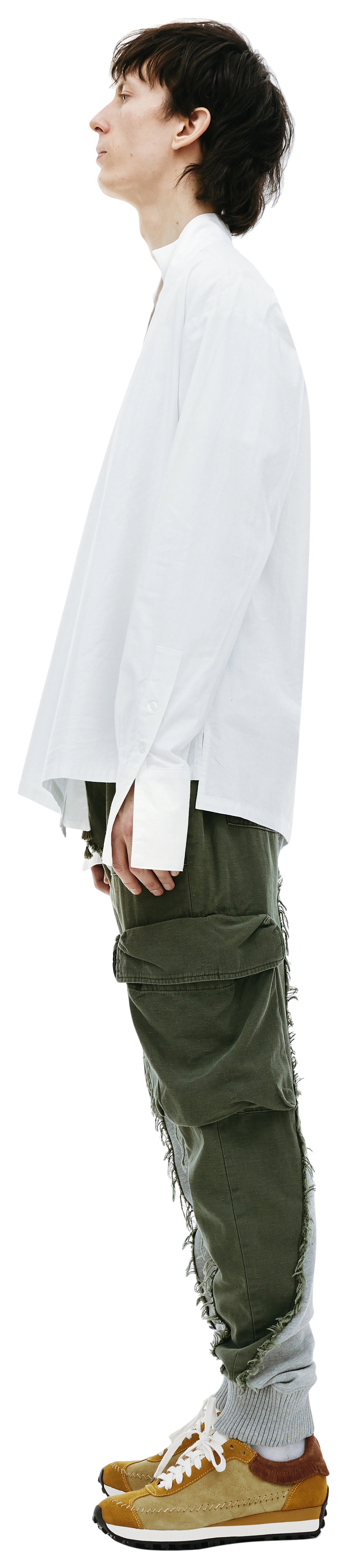 Greg Lauren Рубашка на одной пуговице