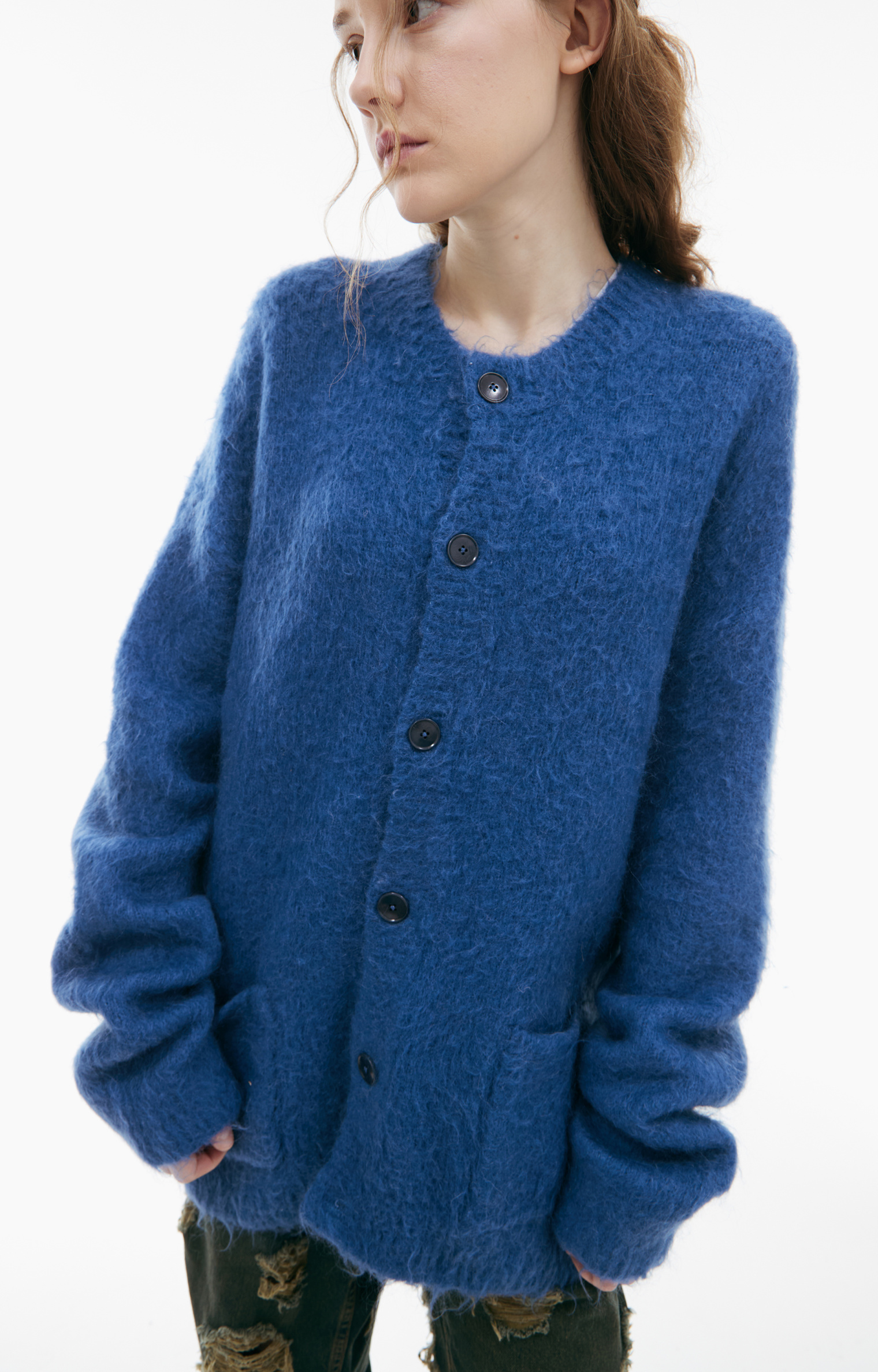 Acne Studios Шерстяной кардиган на пуговицах