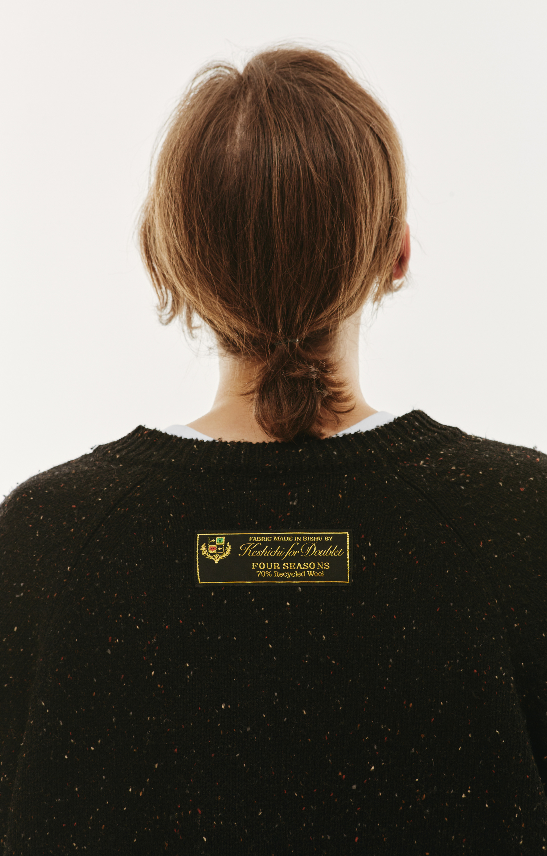 Doublet Укороченный рваный свитер