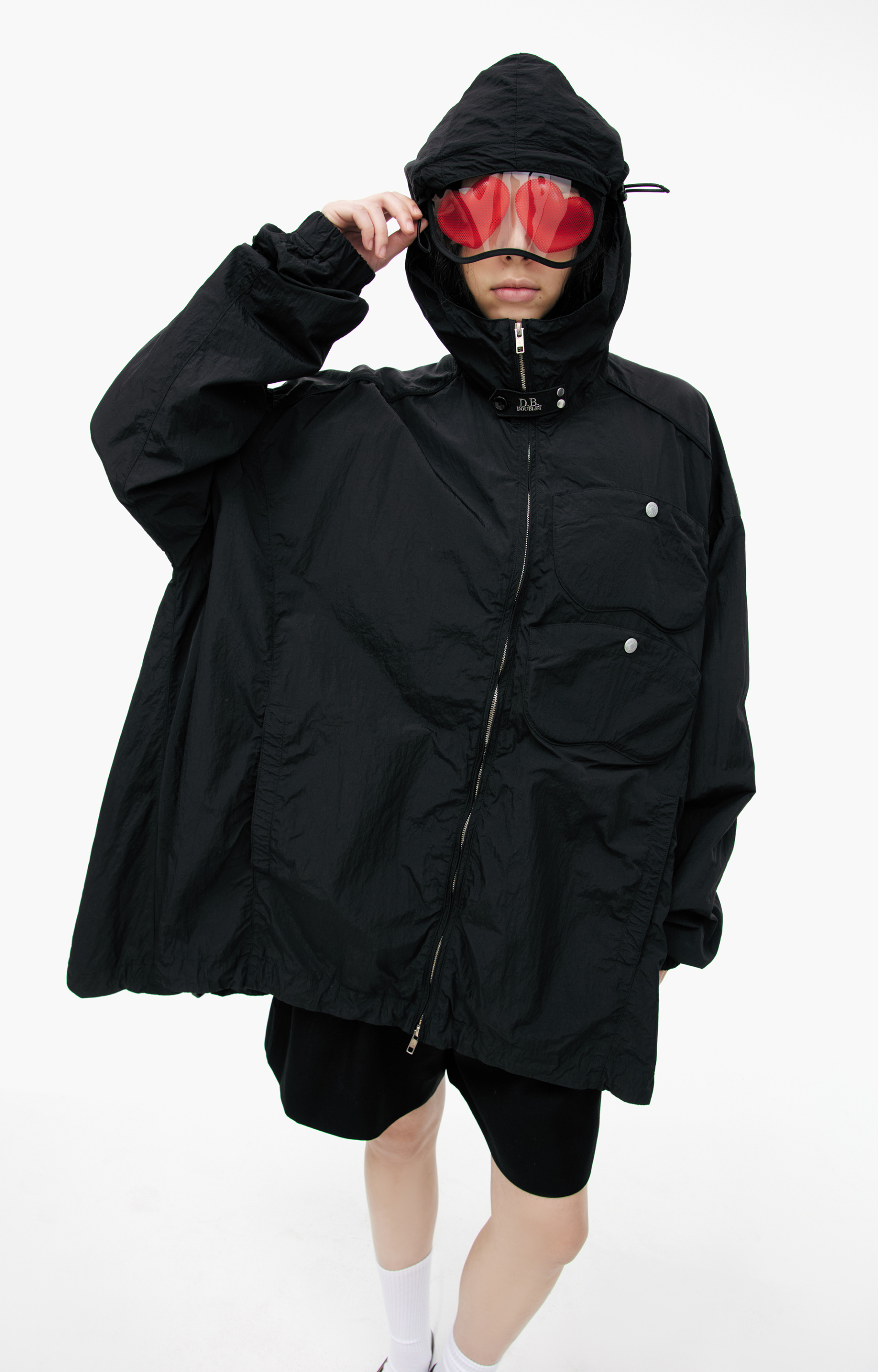 Doublet Черная куртка с очками