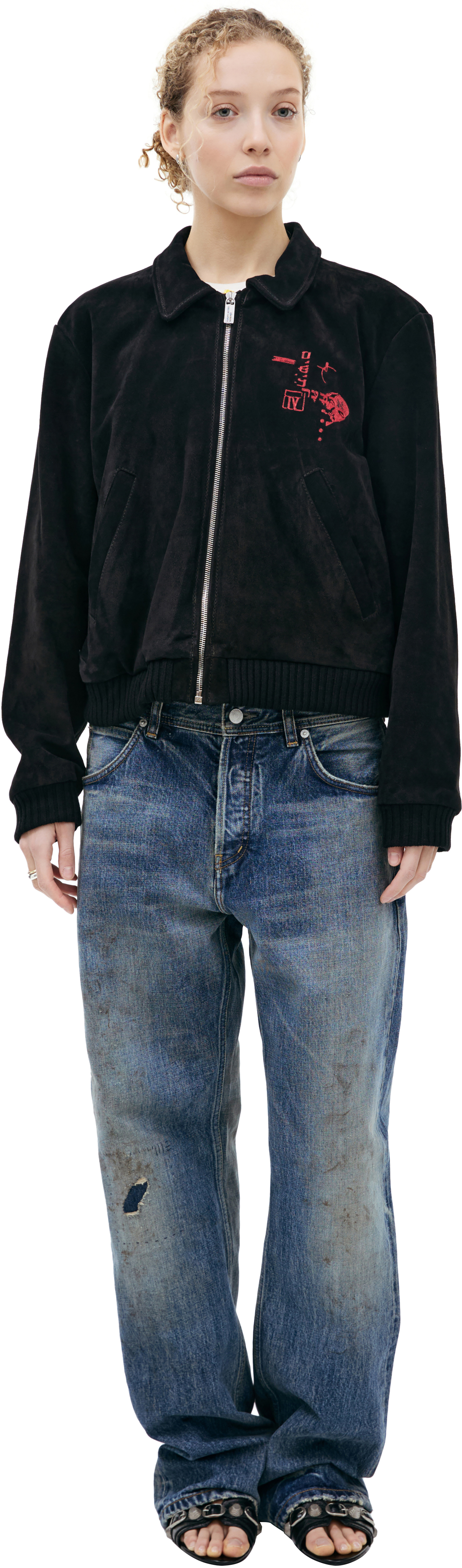 Enfants Riches Déprimés Замшевый бомбер