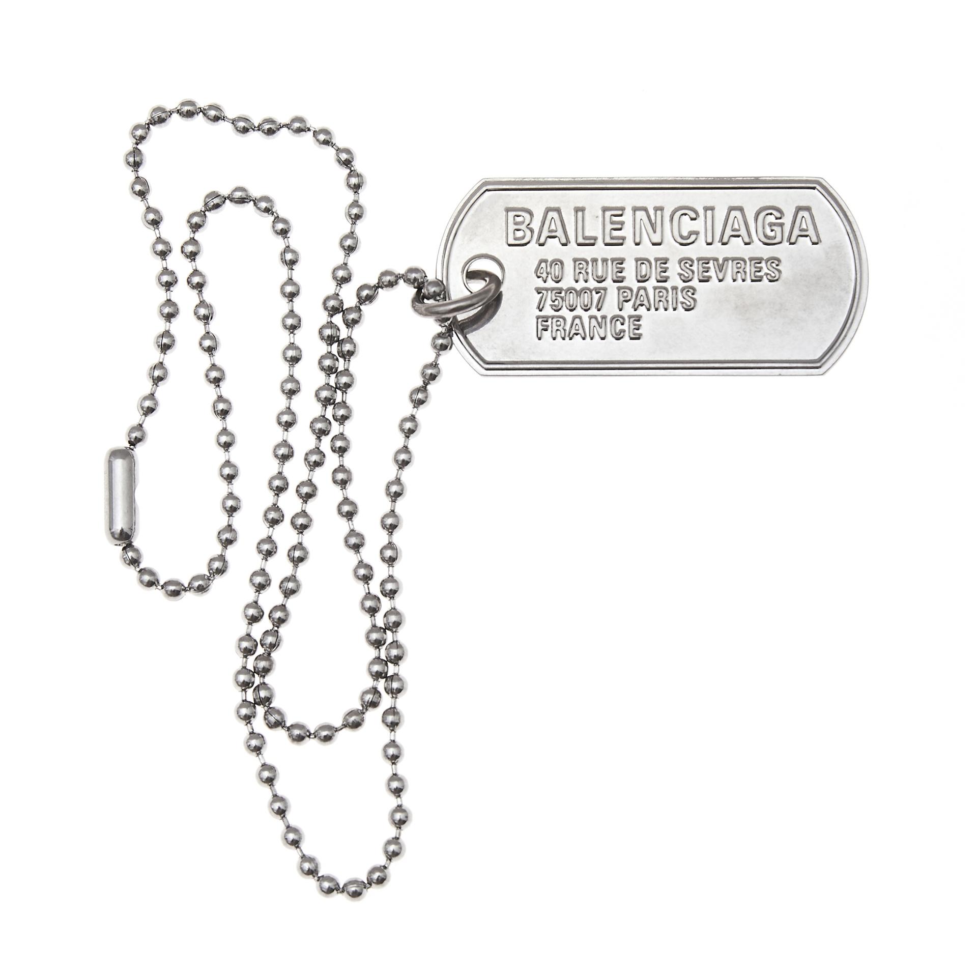 Balenciaga Цепь с подвеской ввиде жетона