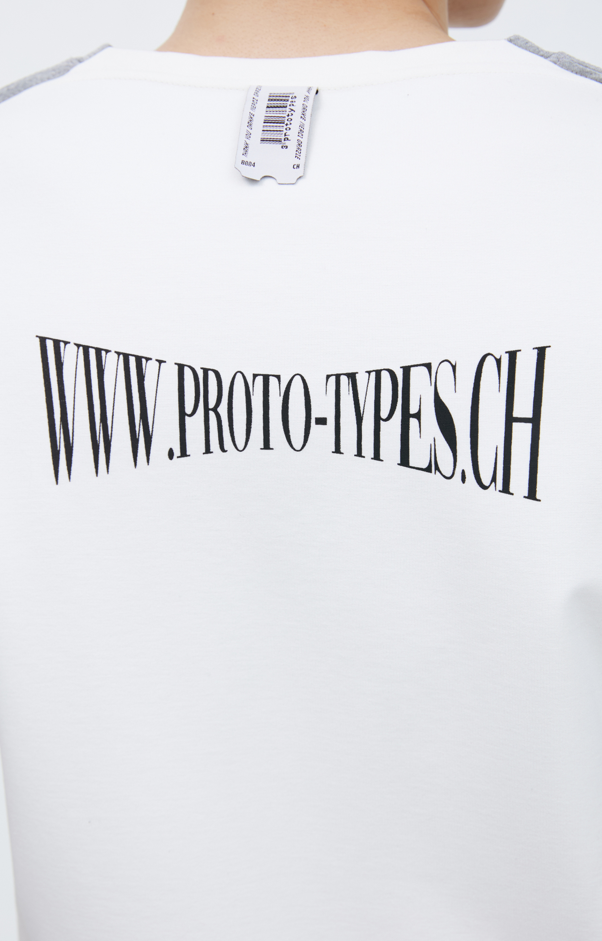 PROTOTYPES Двуцветная футболка с принтом