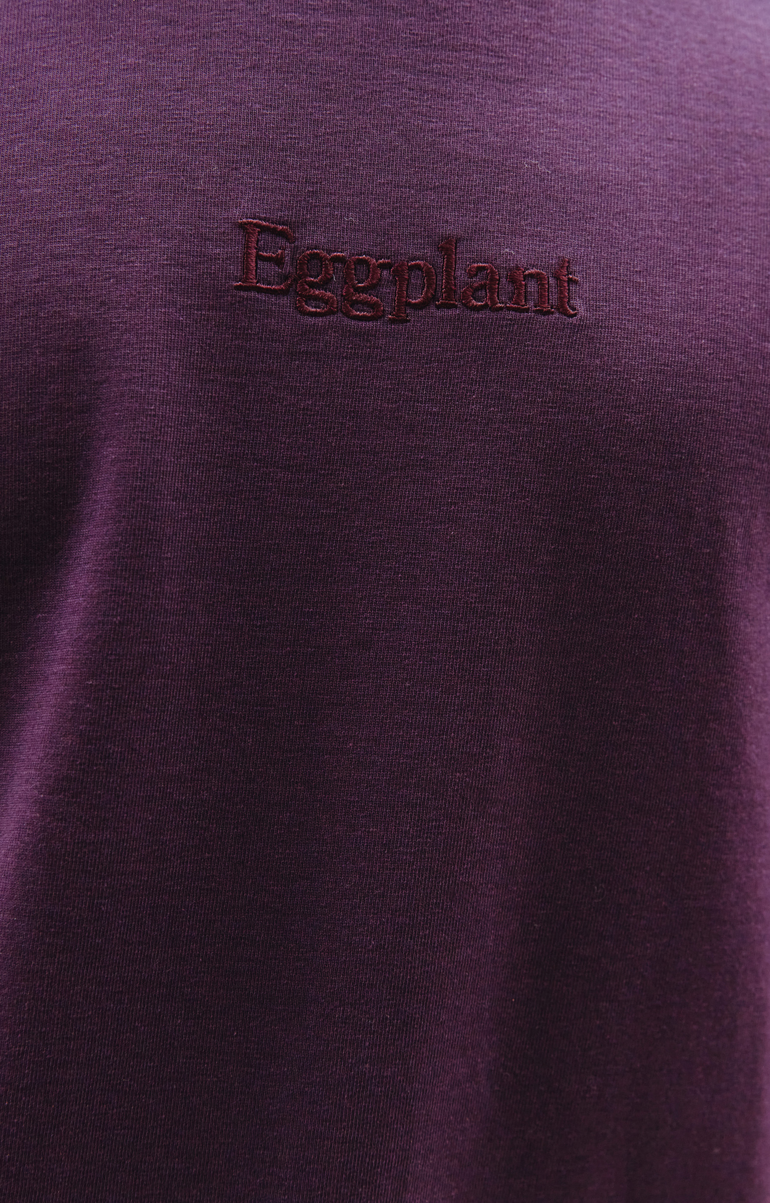 Doublet Футболка с вышивкой Еggplant