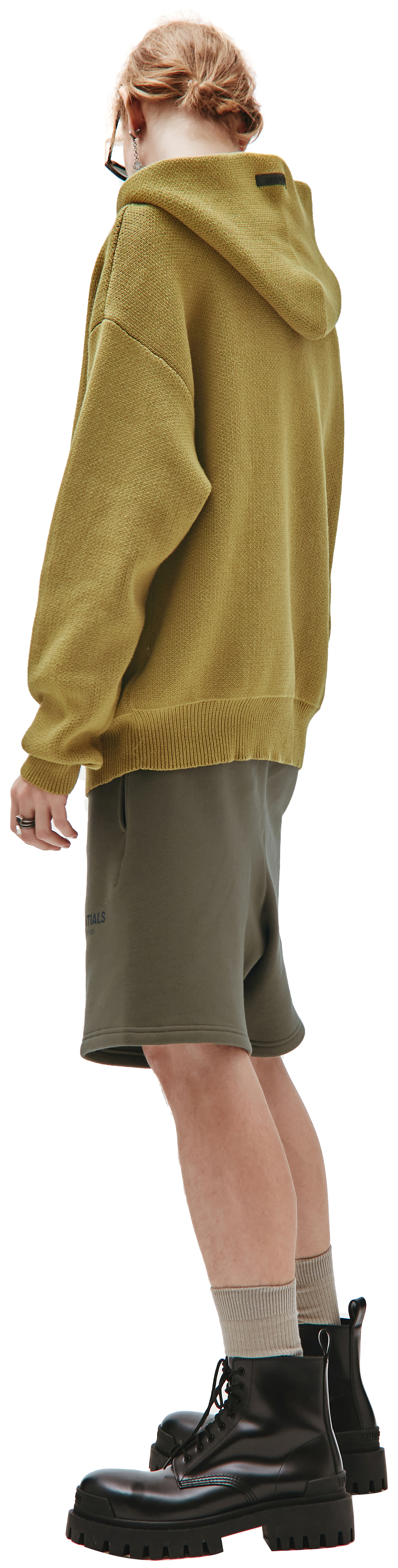 Fear of God Essentials Вязаное худи с логотипом