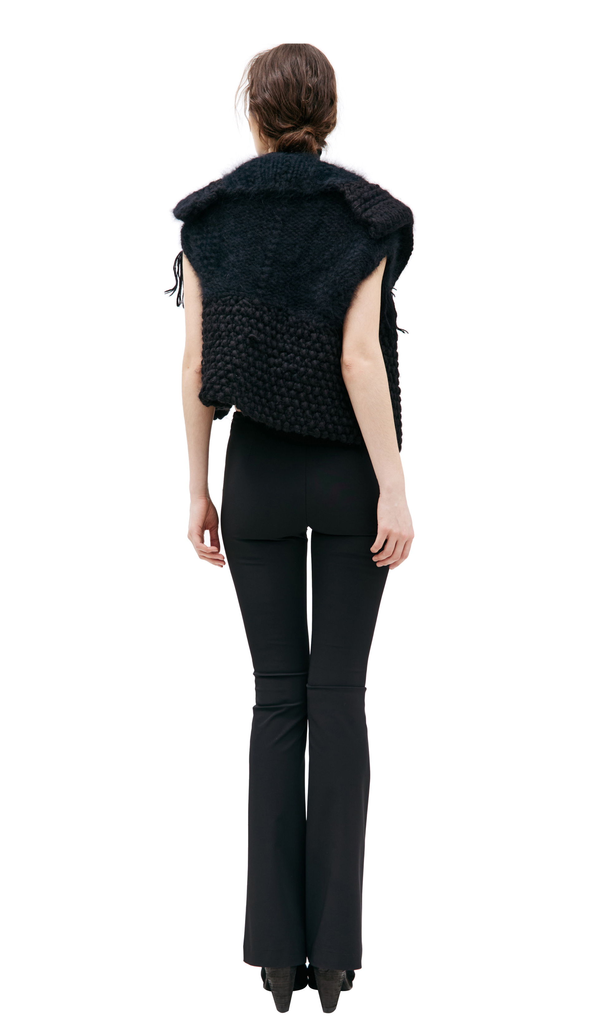 HUN Rick Owens Шерстяной жилет фактурной вязки