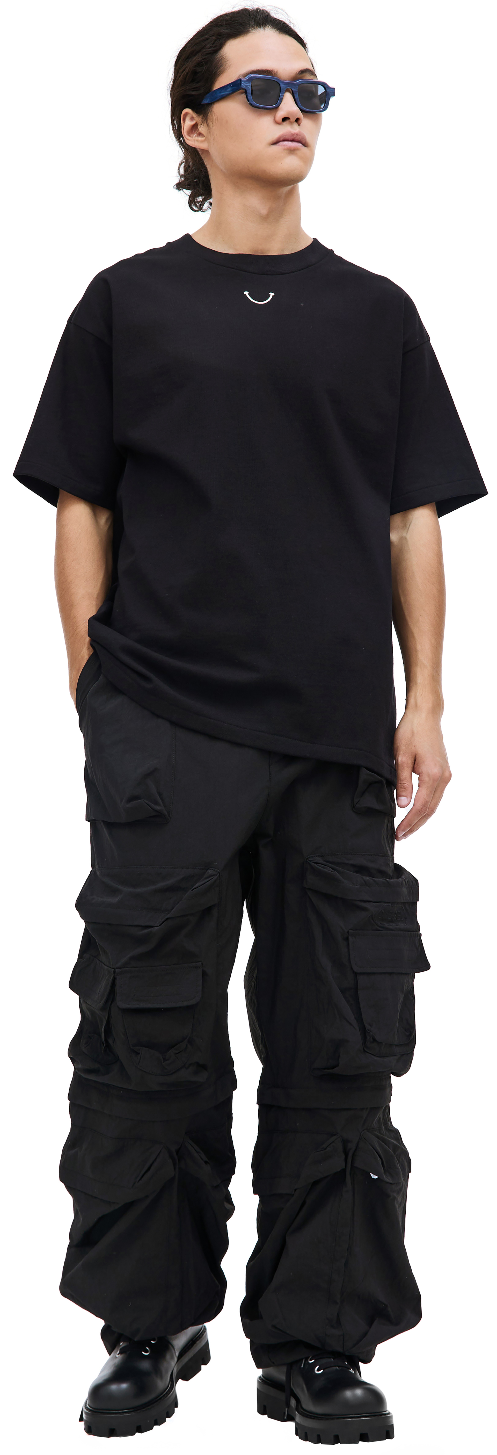 Readymade Черная футболка Smile с логотипом