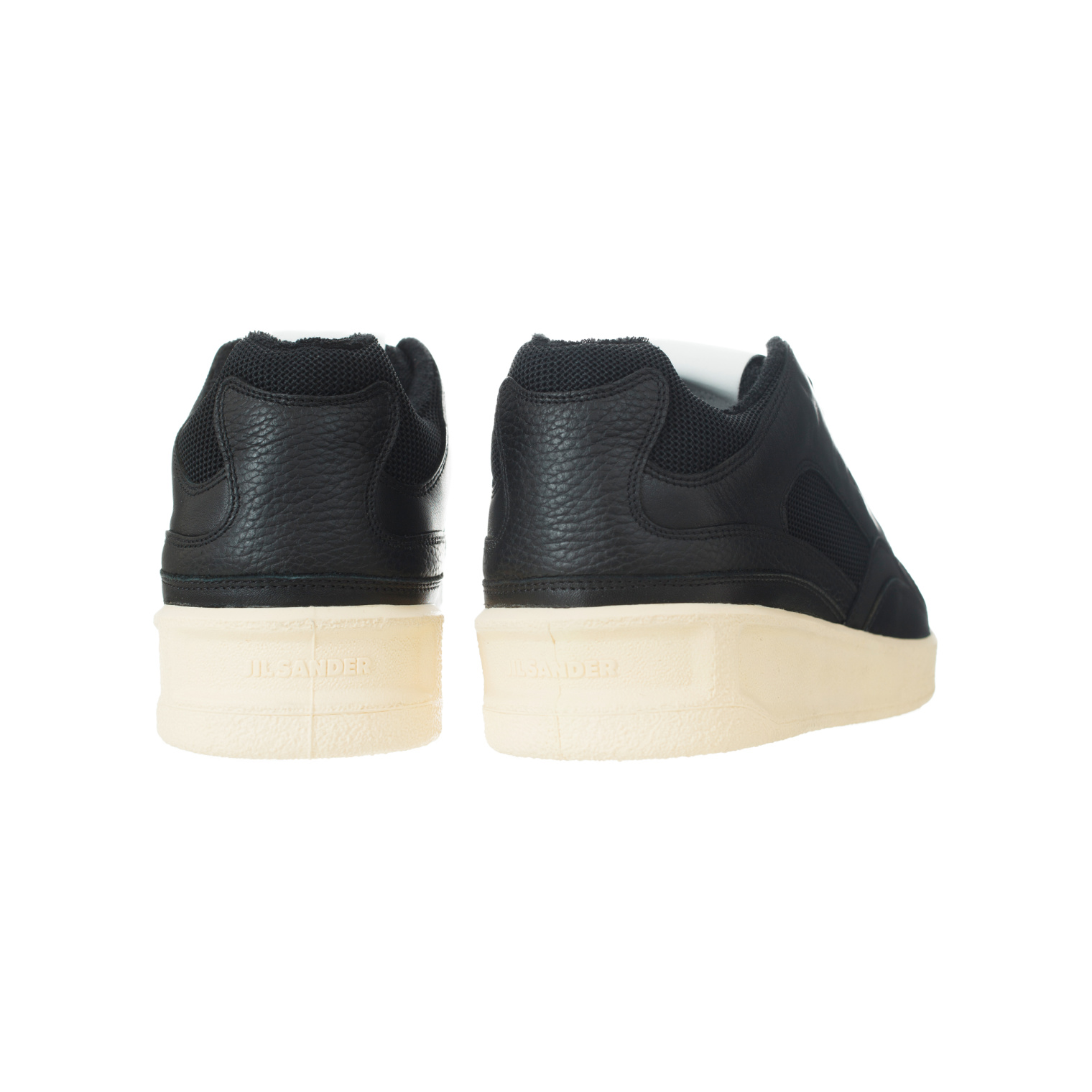 Jil Sander Кожаные кеды с контрастной подошвой