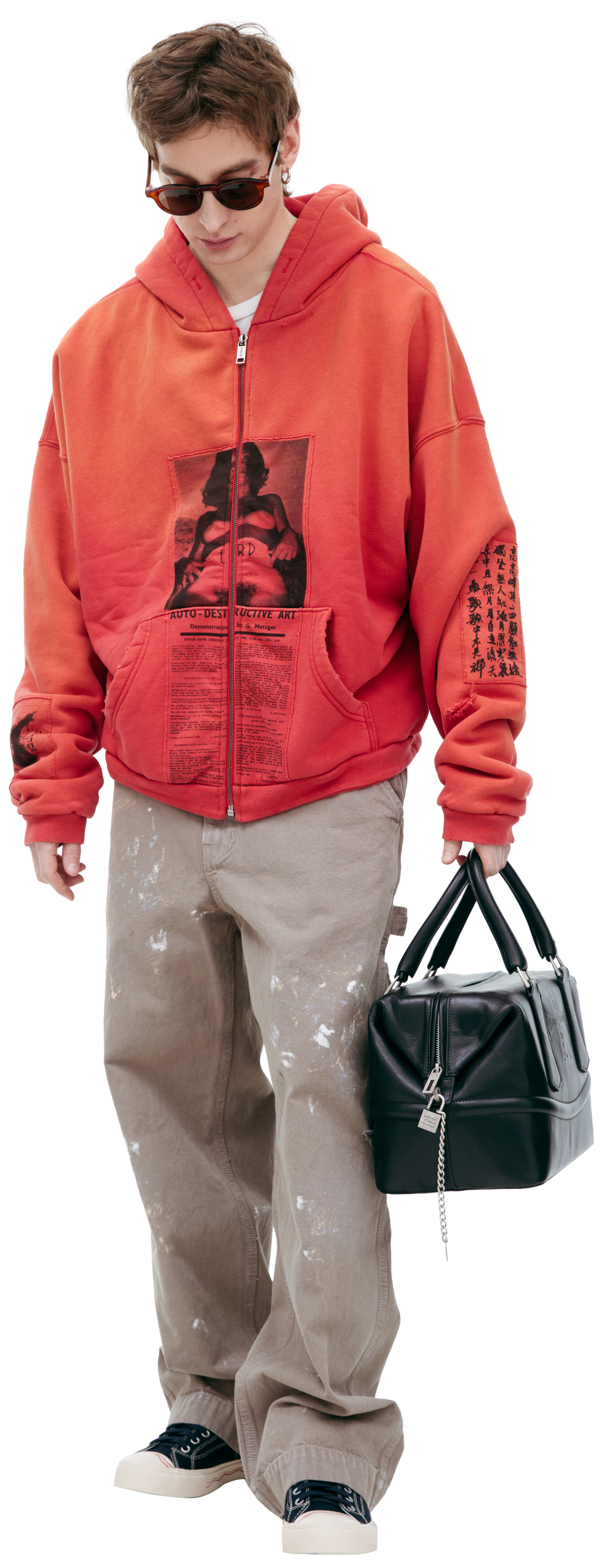 Enfants Riches Déprimés Красное худи на молнии