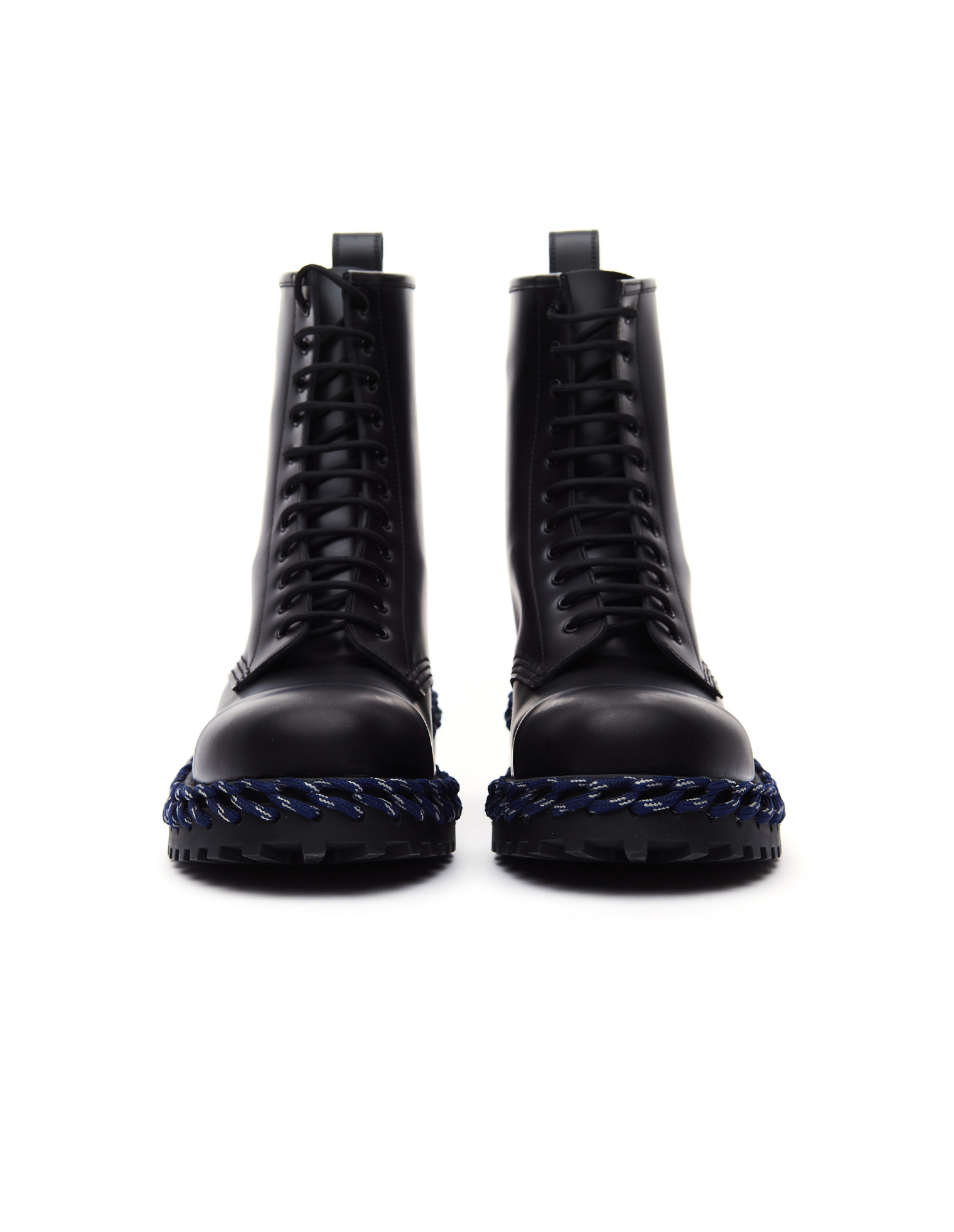 Balenciaga Кожаные ботинки с декоративной шнуровкой