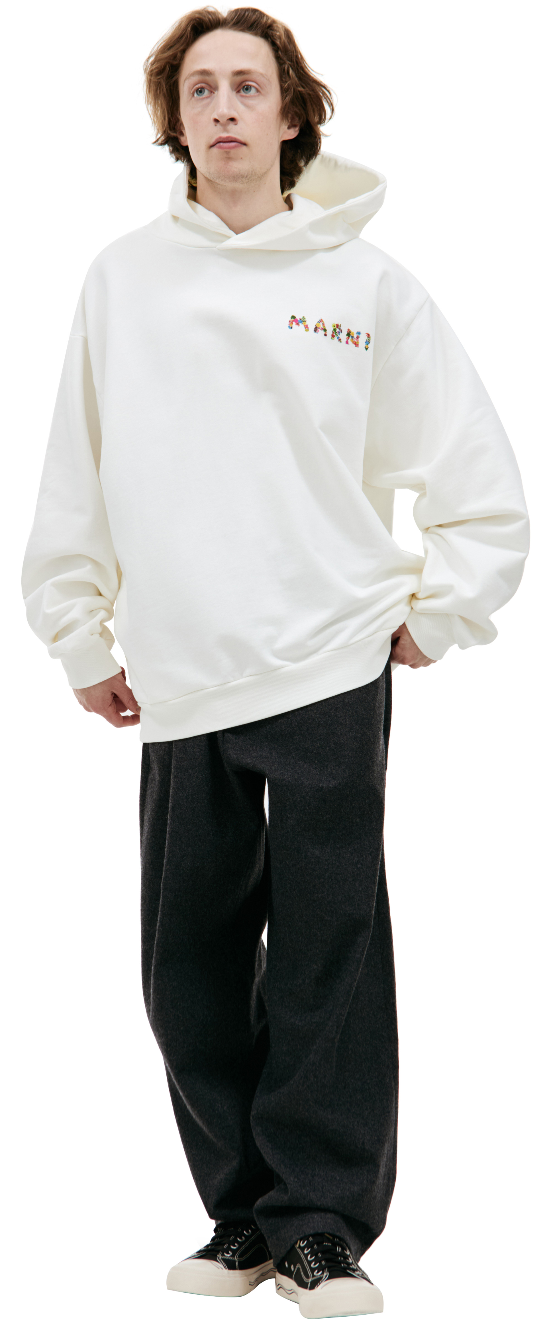 Marni Оверсайз худи с принтом