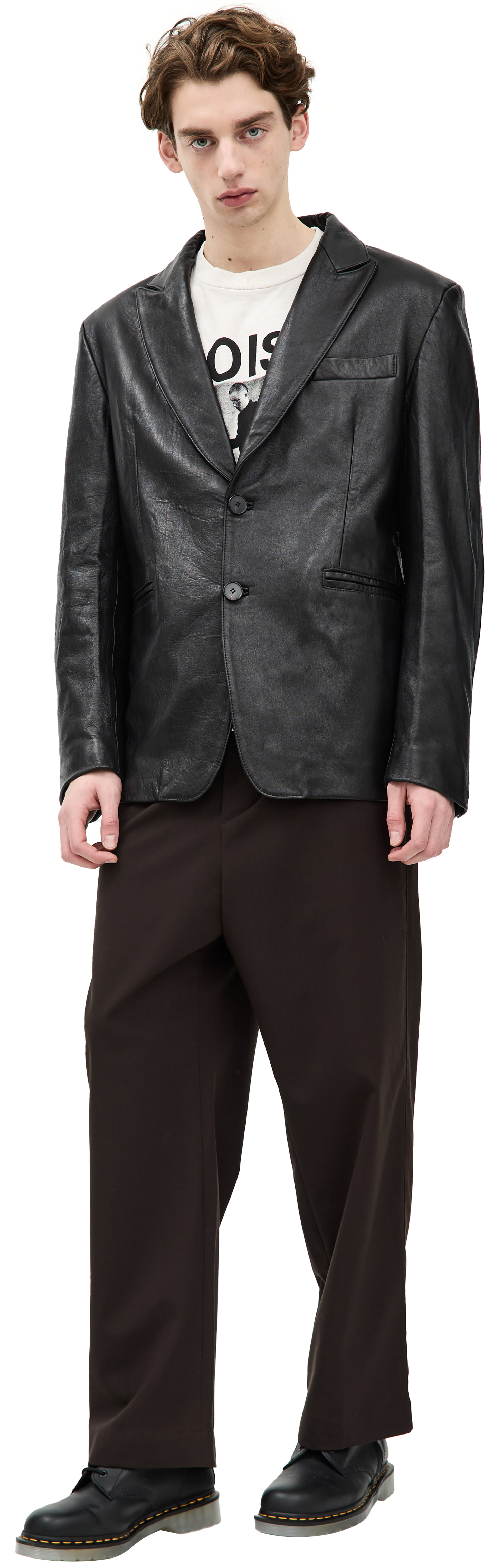 Enfants Riches Déprimés Однобортный жакет из кожи