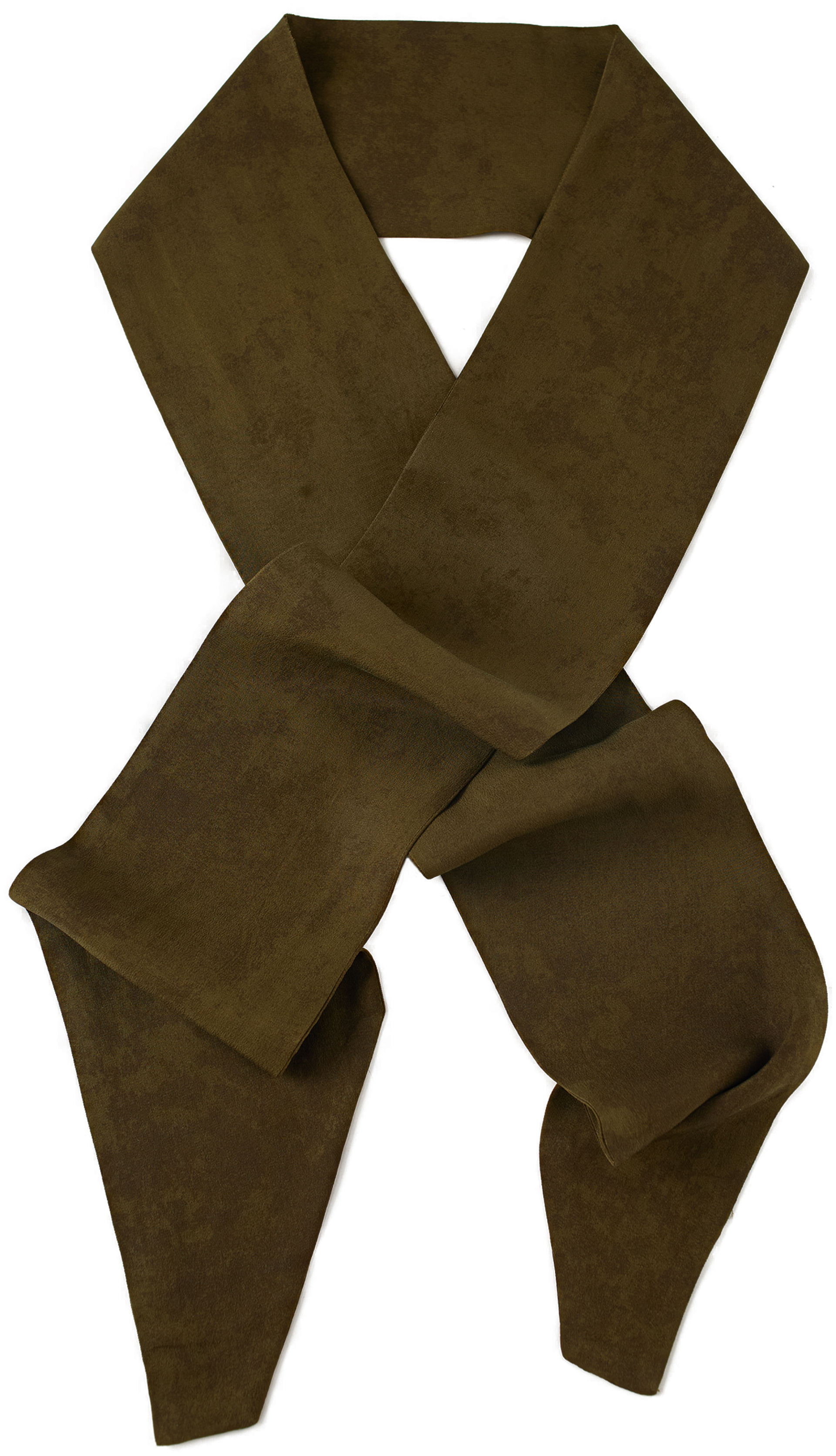 Ziggy Chen Коричневый платок из шелка