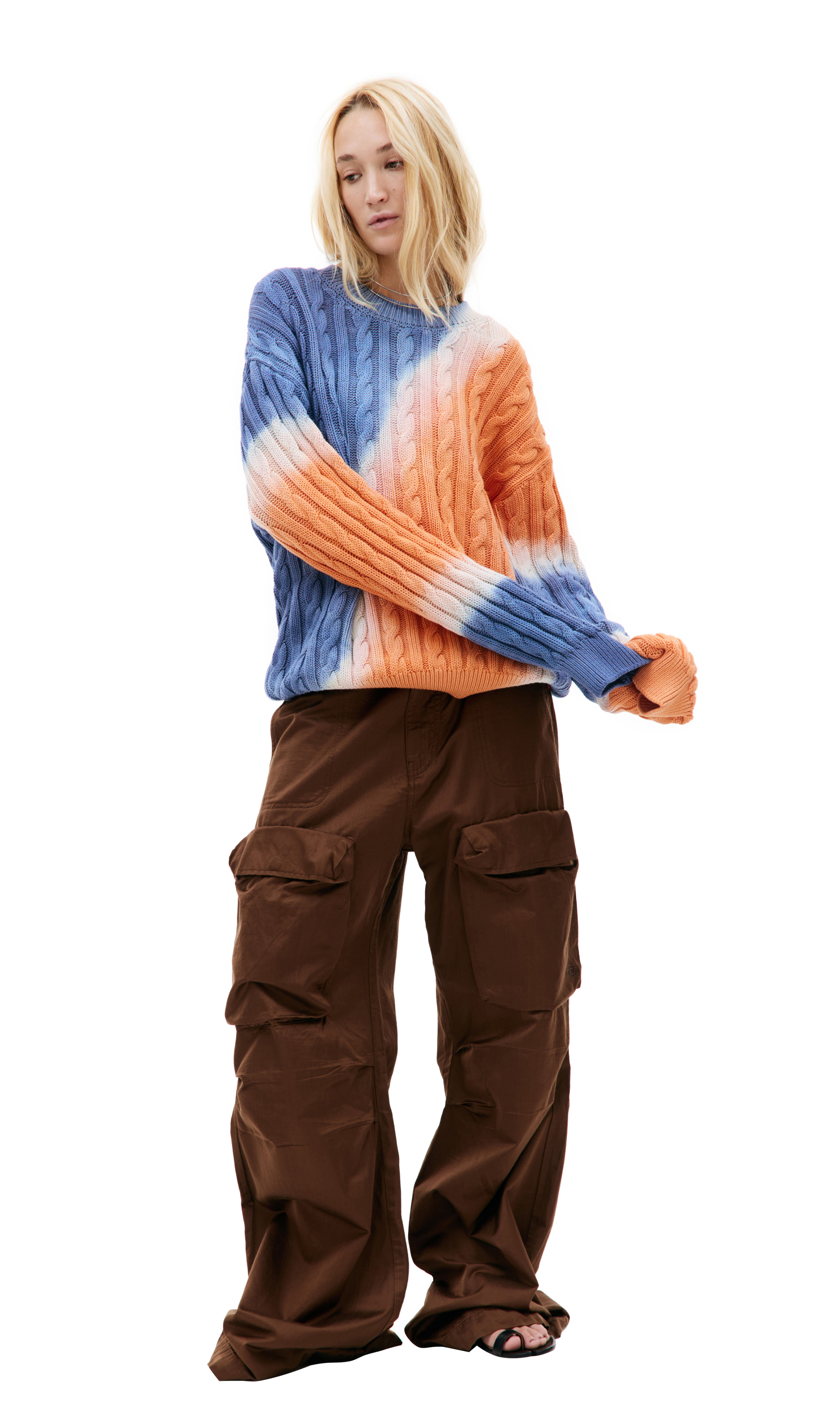 Diesel Вязаный свитер K-Janci с тай-дай эффектом