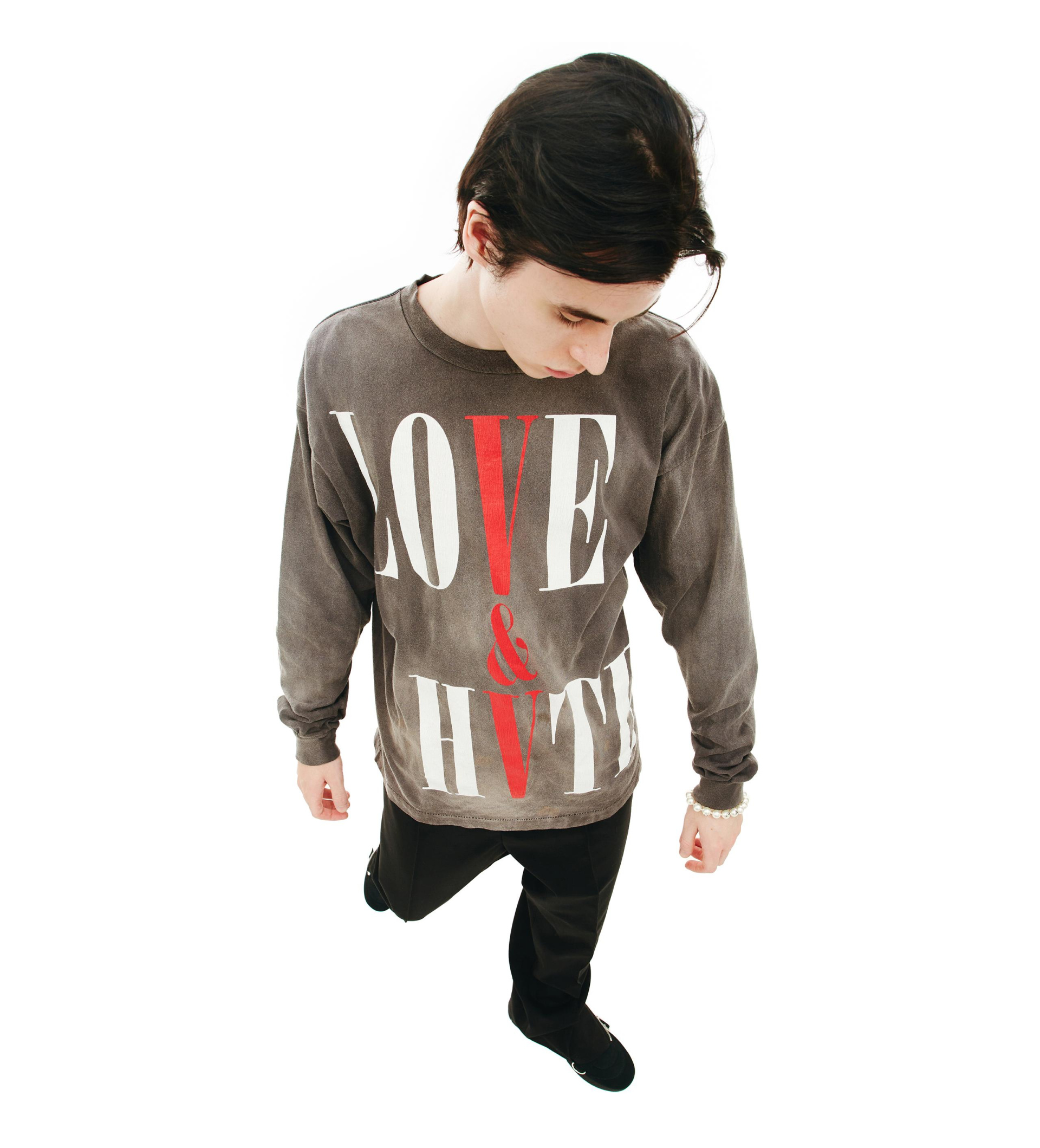 Saint Michael Лонгслив с принтом Vlone x Saint Michael