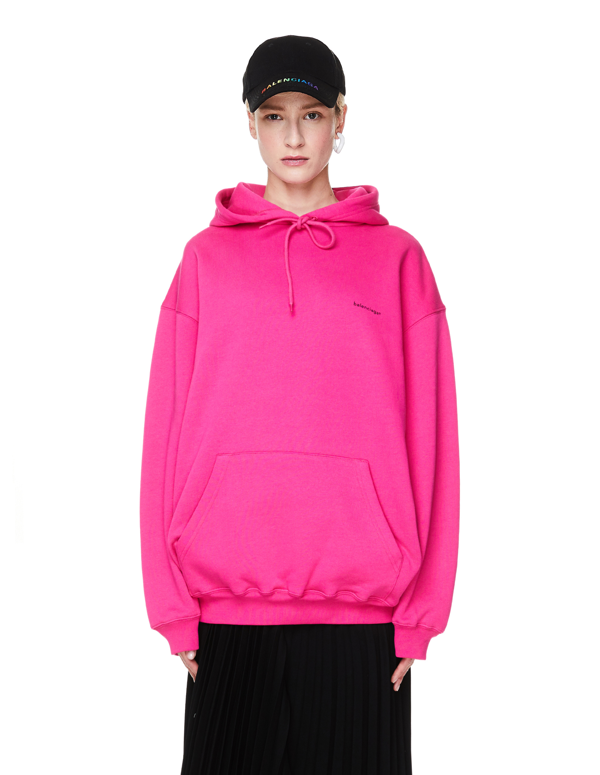 Balenciaga Белые серьги-звенья Loop