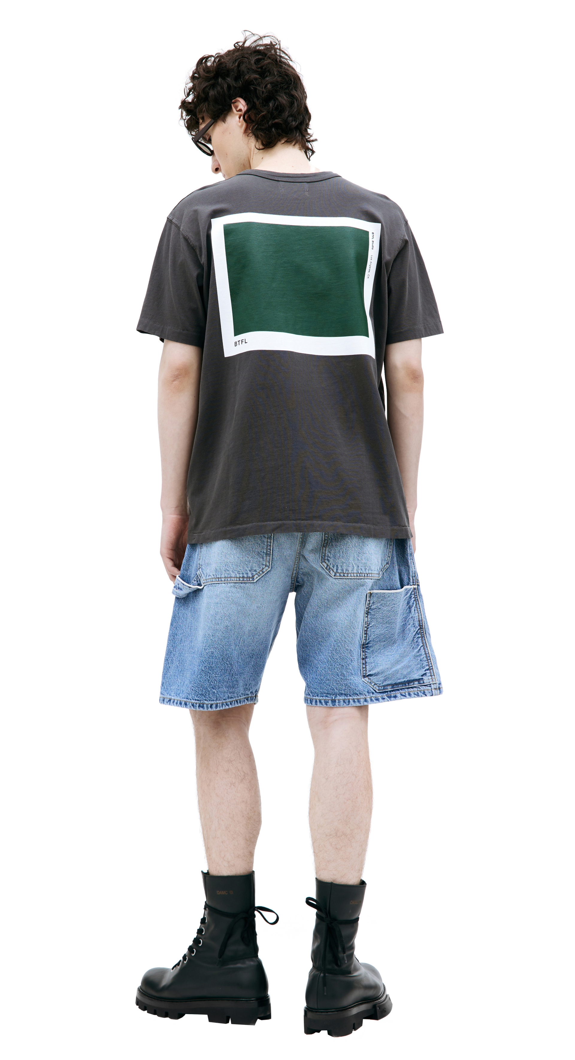 BTFL Черная футболка с принтом