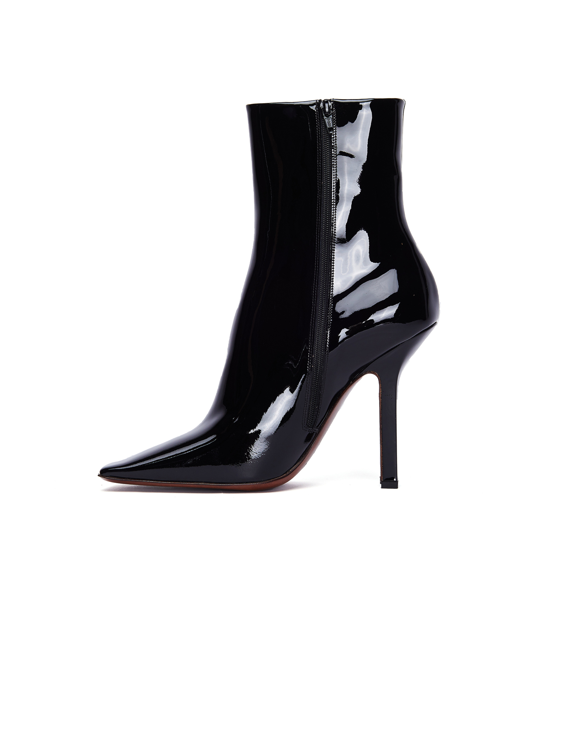 VETEMENTS Ботильоны Boomerang из лакированной кожи