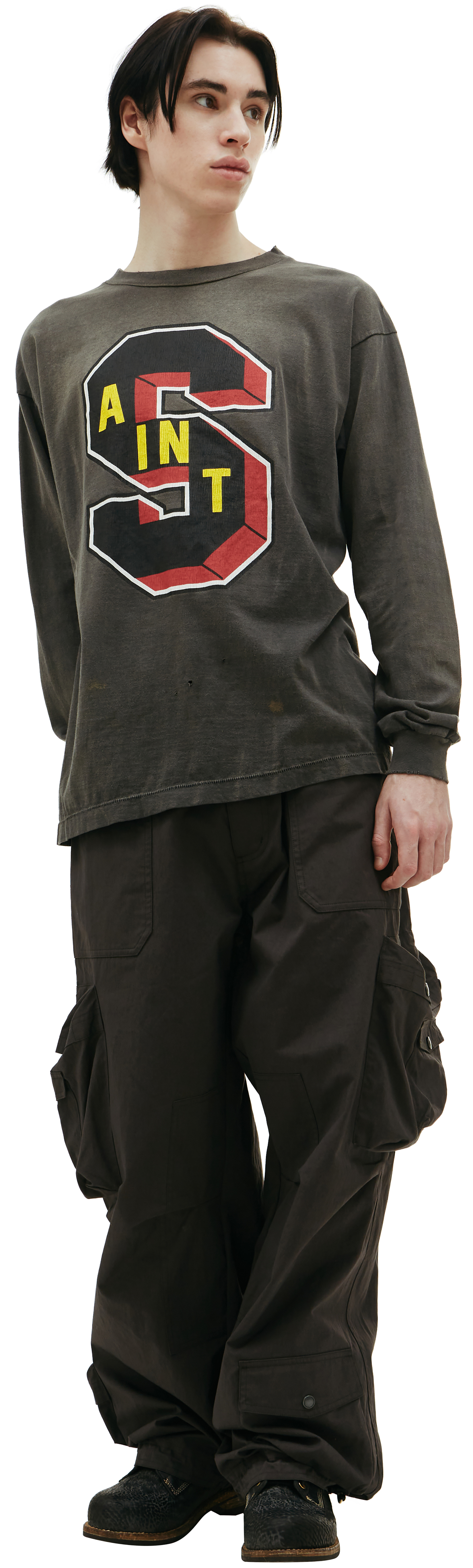 Saint Michael Лонгслив Saint Michael x Denim Tears с принтом