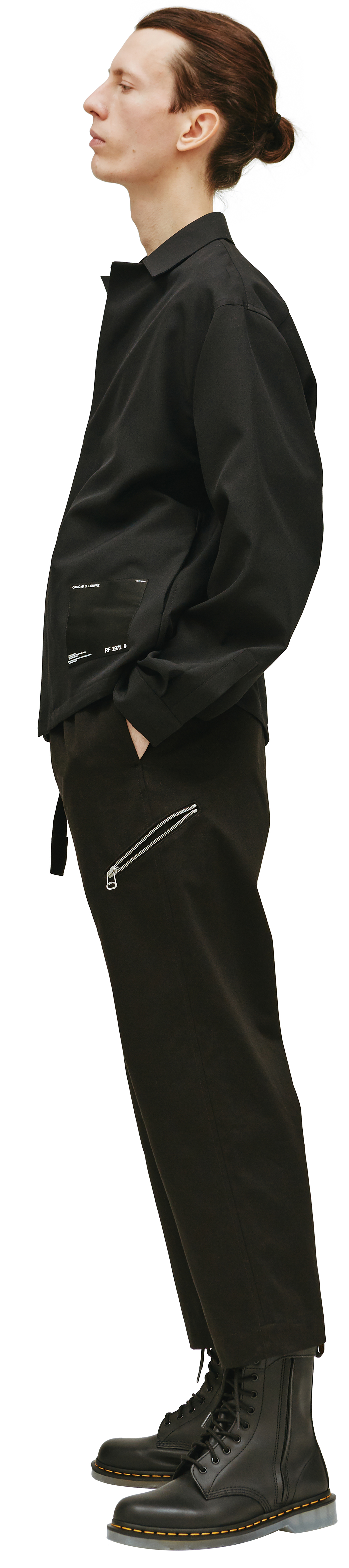 OAMC Рубашка OAMC x Louvre с шелковым патчем