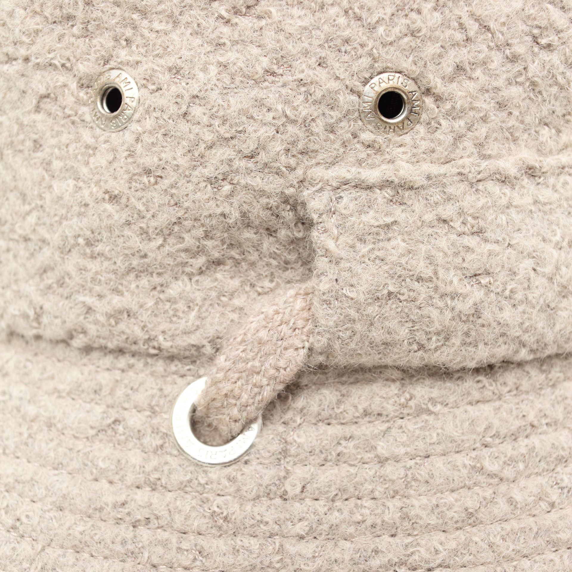 AMI PARIS Бежевая панама из шерсти