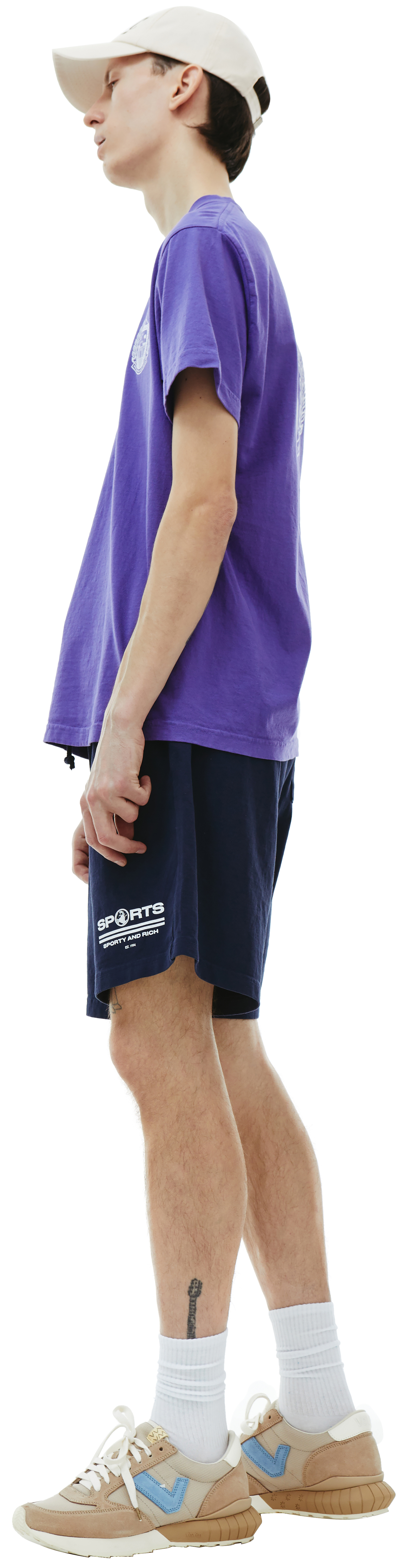 SPORTY & RICH Хлопковая футболка Beverly Hills